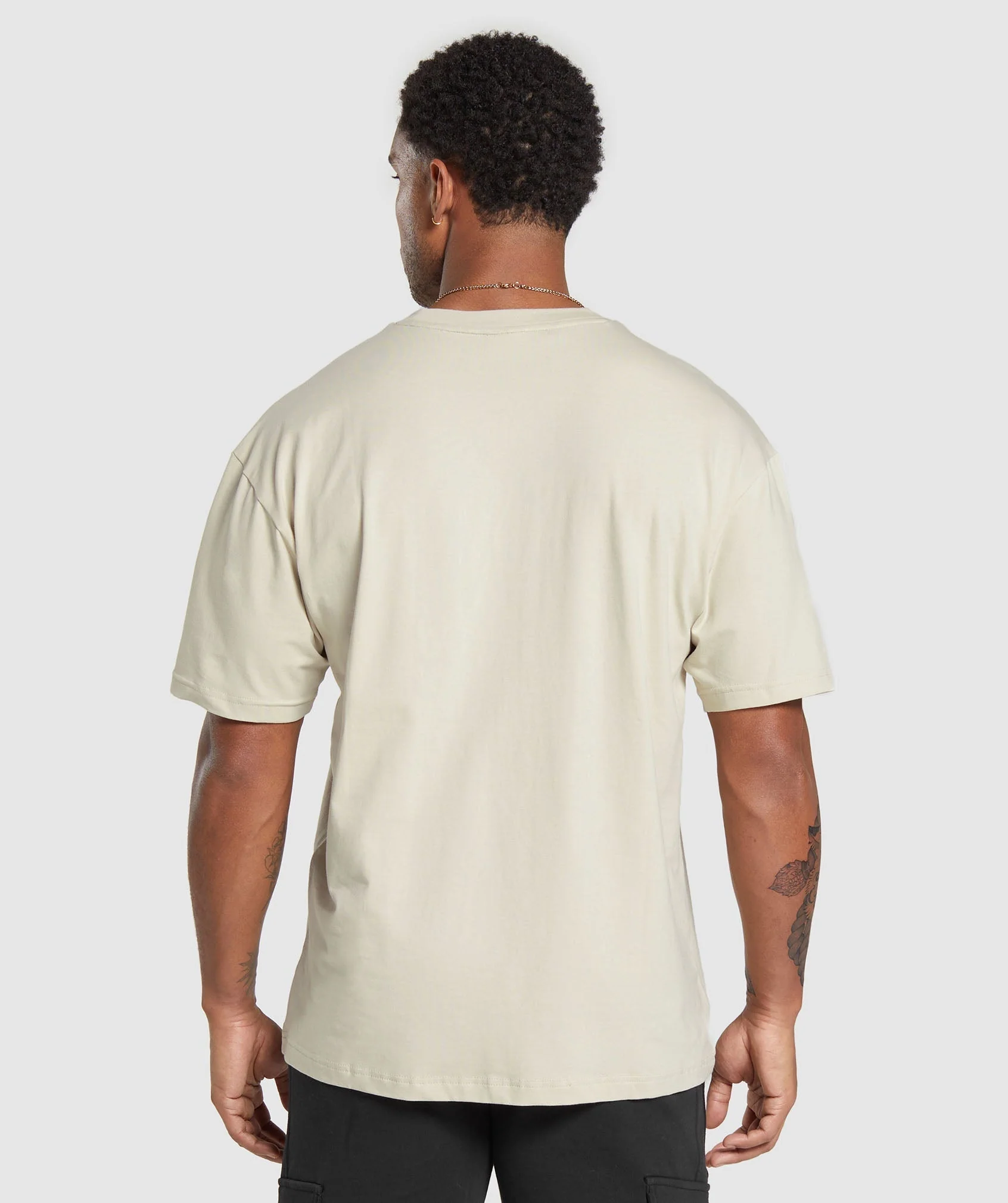 Gymshark Essential Oversized T-Shirt - Pebble Grey - Image 2