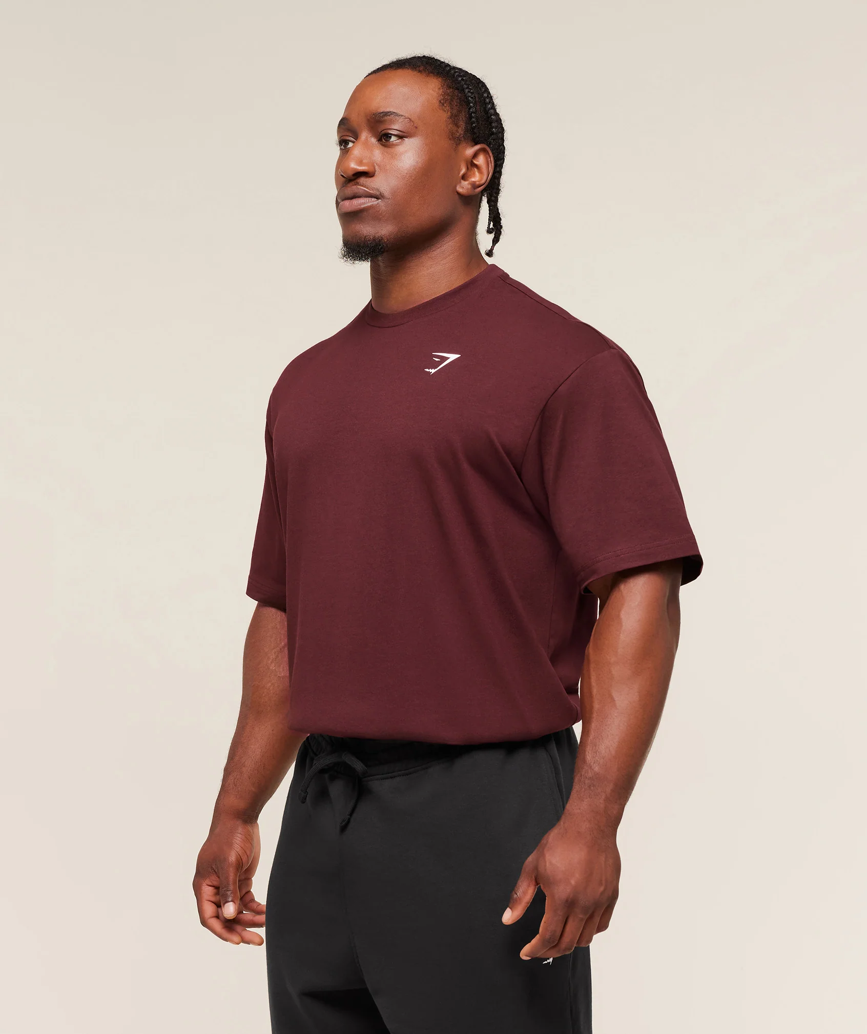 Gymshark Essential Oversized T-Shirt - Rich Maroon - Image 3
