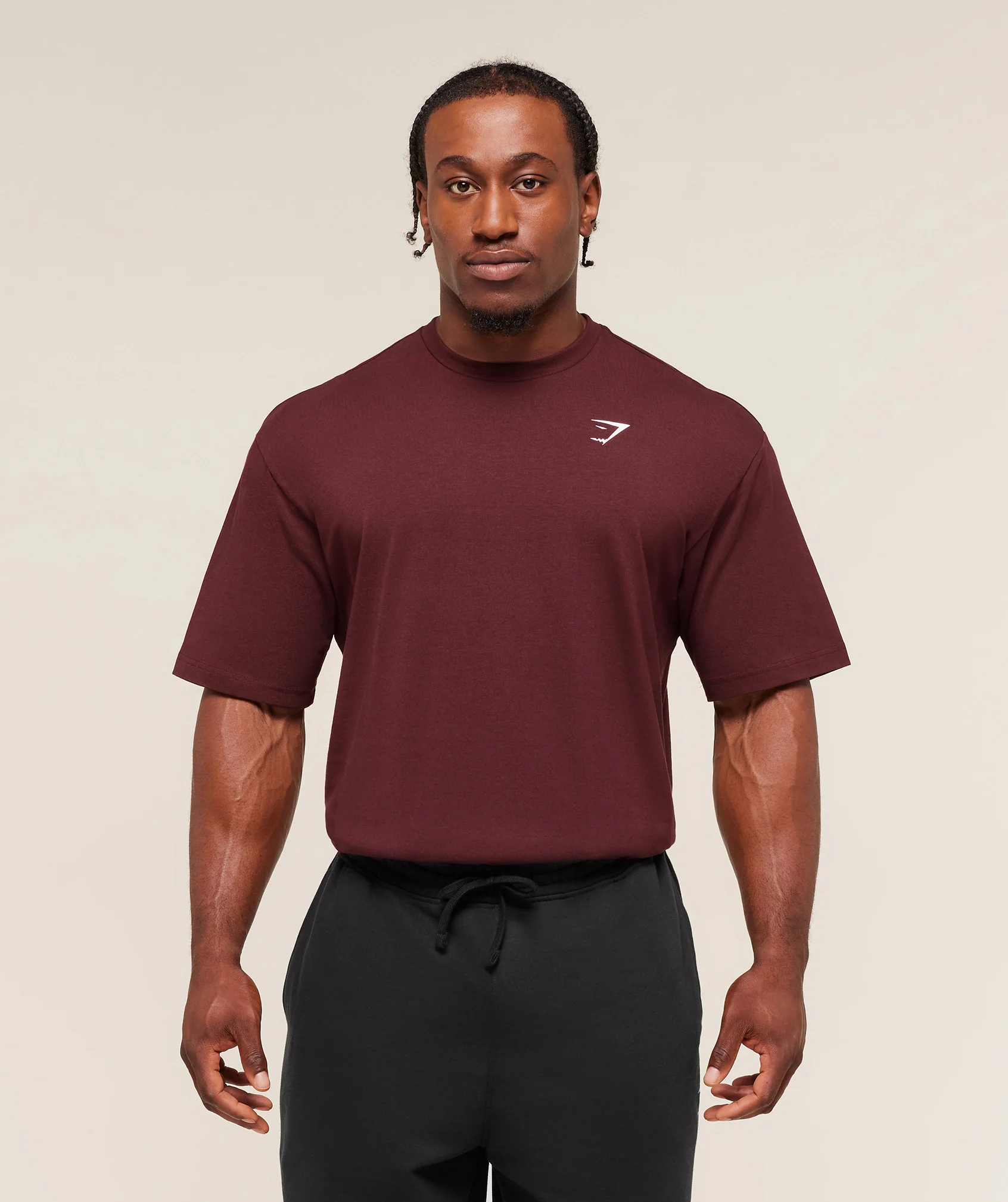 Gymshark Essential Oversized T-Shirt - Rich Maroon - Image 6