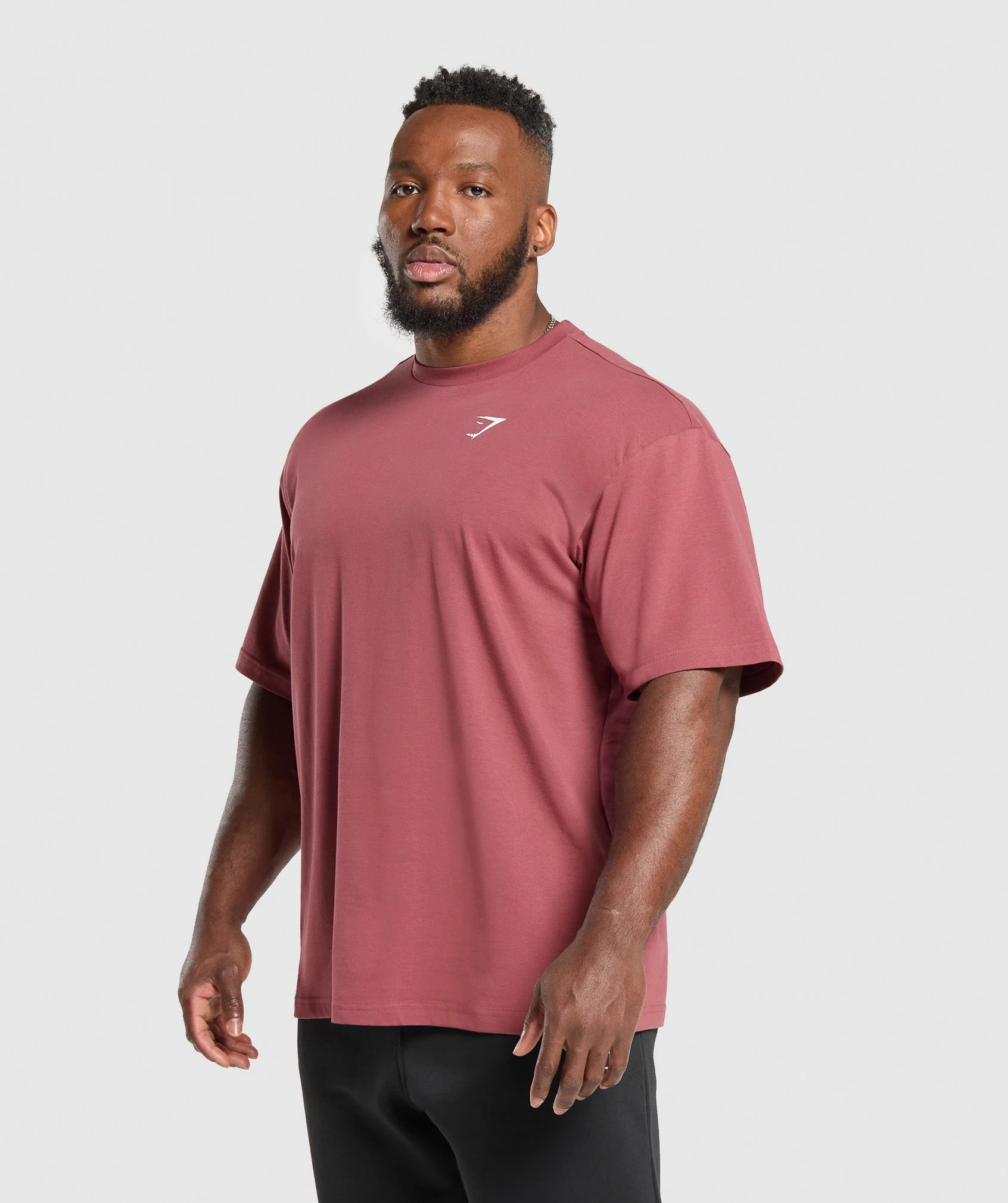 Gymshark Essential Oversized T-Shirt - Washed Berry Pink - Image 5