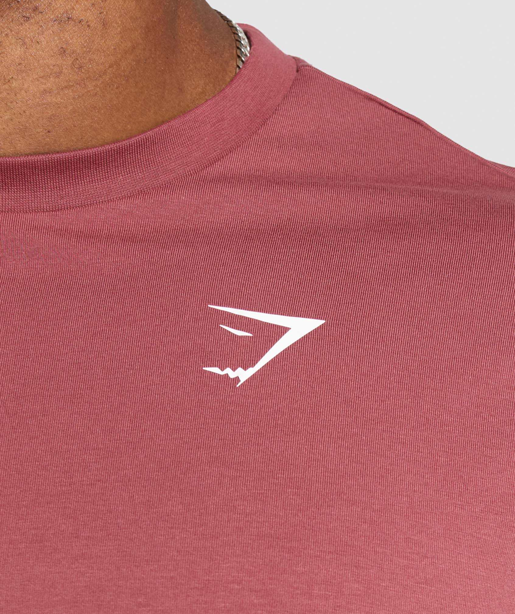 Gymshark Essential Oversized T-Shirt - Washed Berry Pink - Image 6