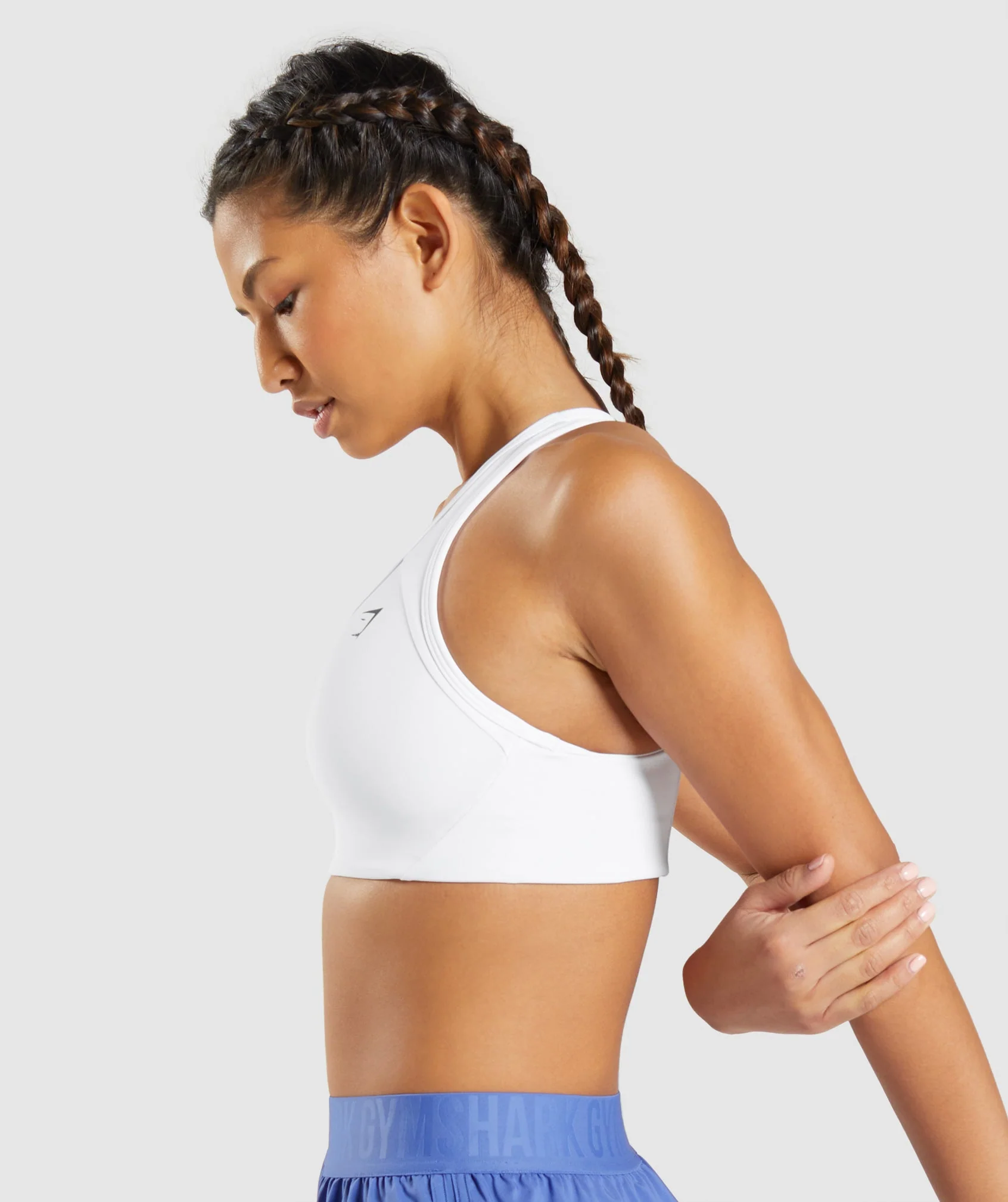 Gymshark Essential Racer Back Sports Bra - White - Image 3
