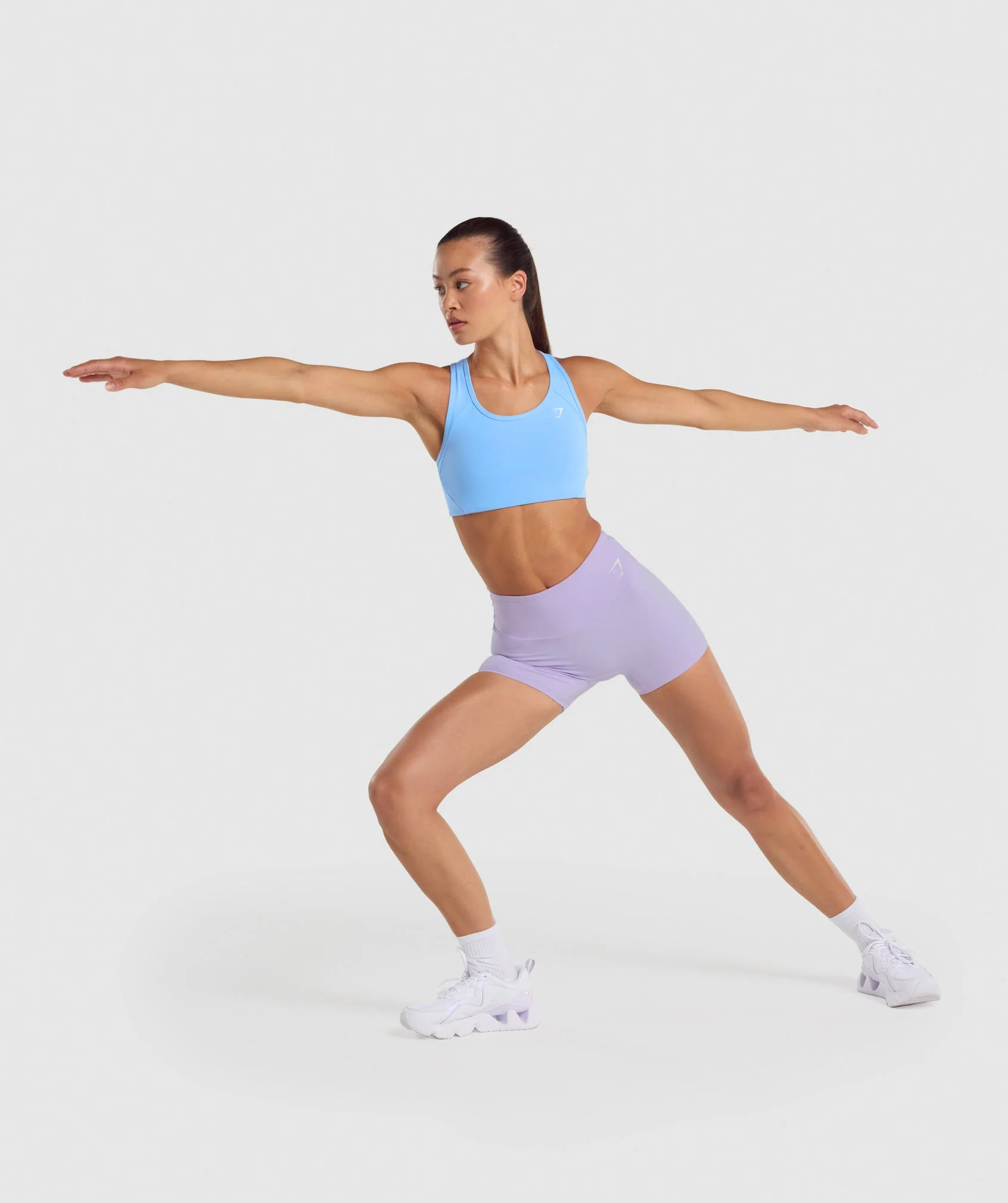 Gymshark Essential Racer Back Sports Bra - Light Blue - Image 4