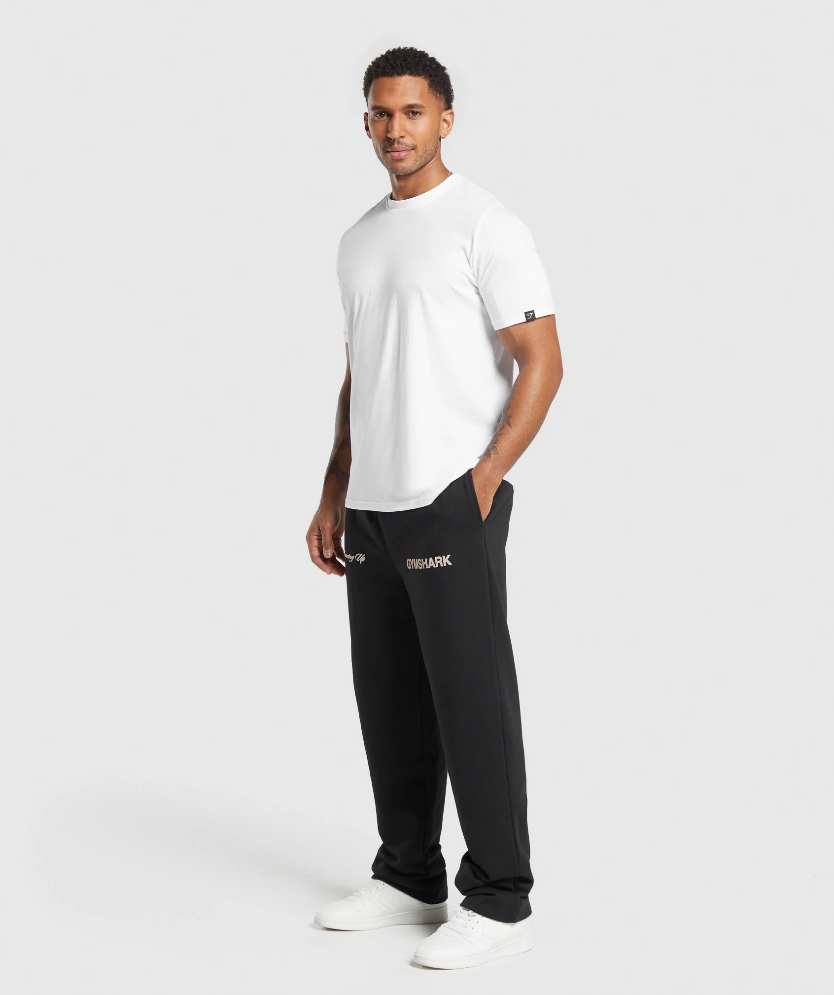 Gymshark EST 2012 Straight Leg Joggers - Black - Image 5