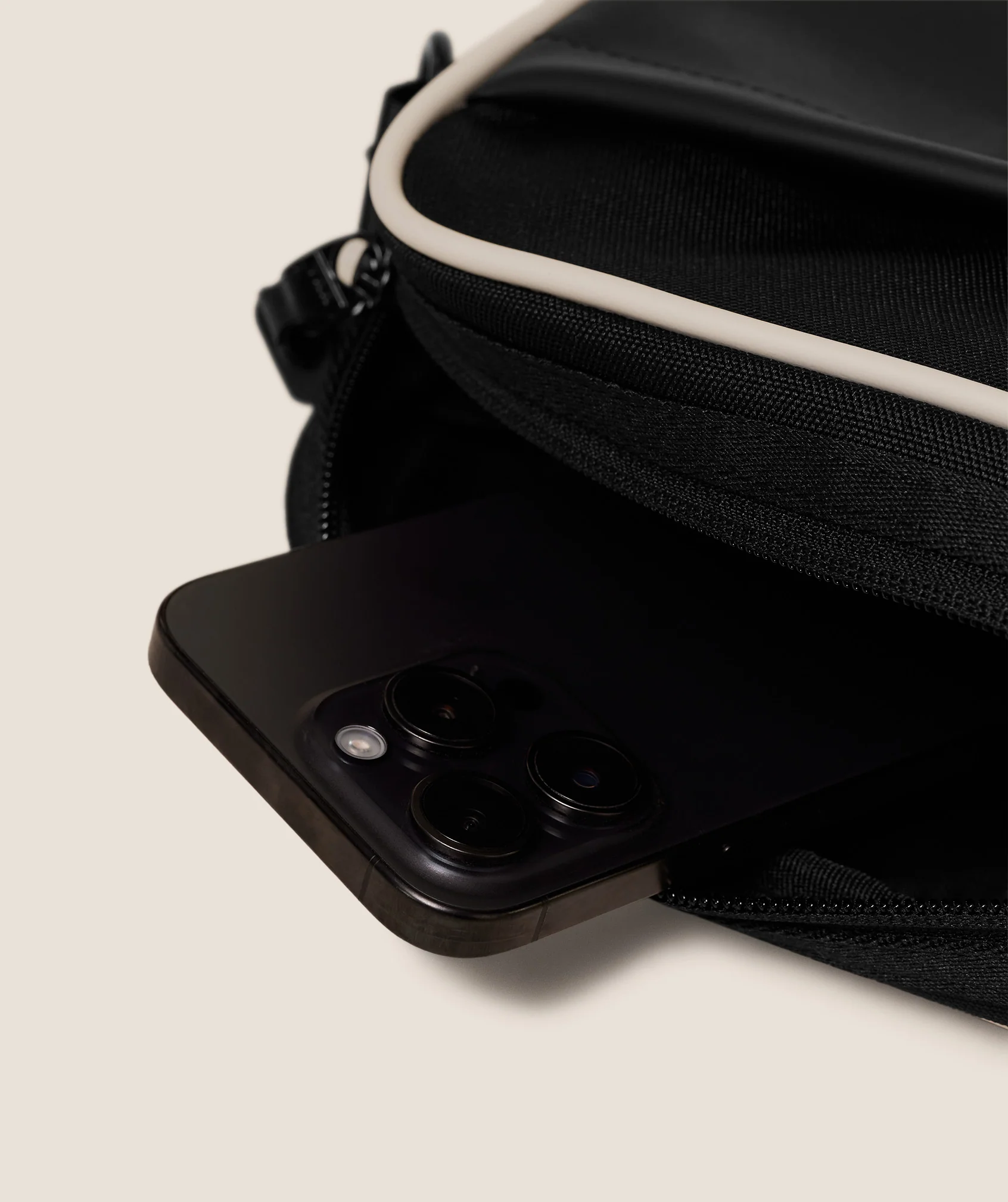 Gymshark Everyday Camera Bag - Black/Oat White - Image 3
