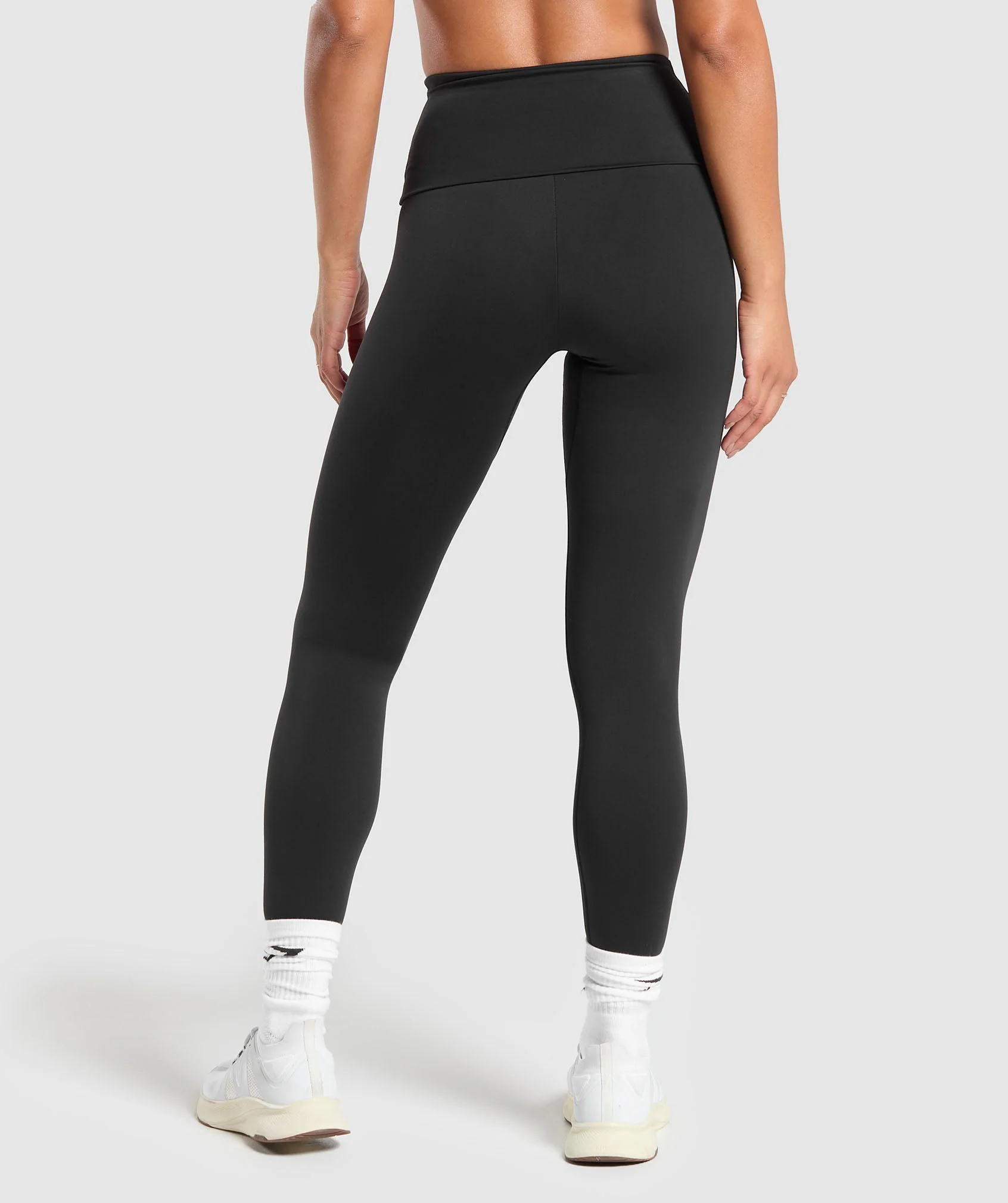 Gymshark Training Foldover Leggings - Black - Image 2