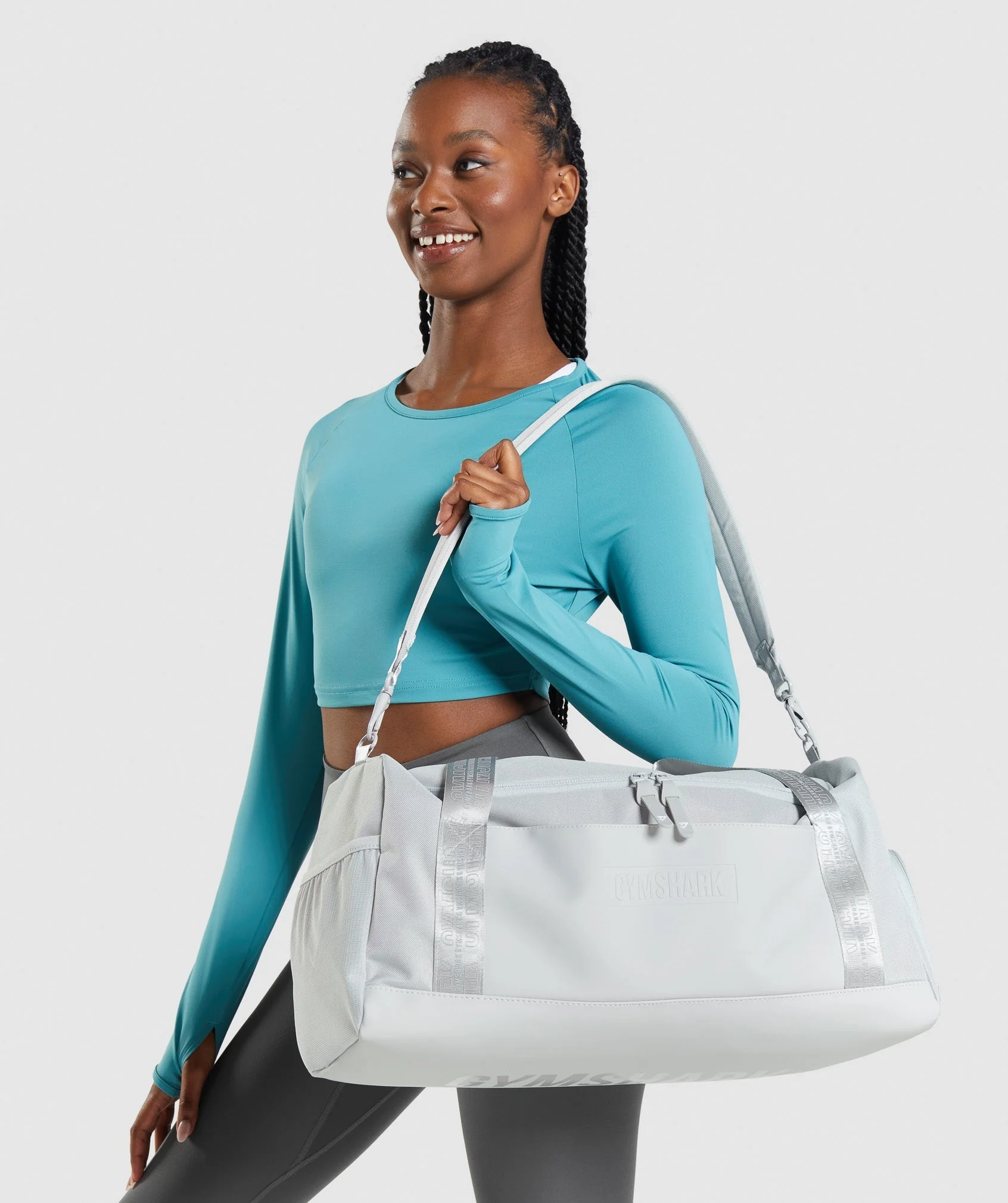 Gymshark Small Everyday Gym Bag - Light Grey - Image 3