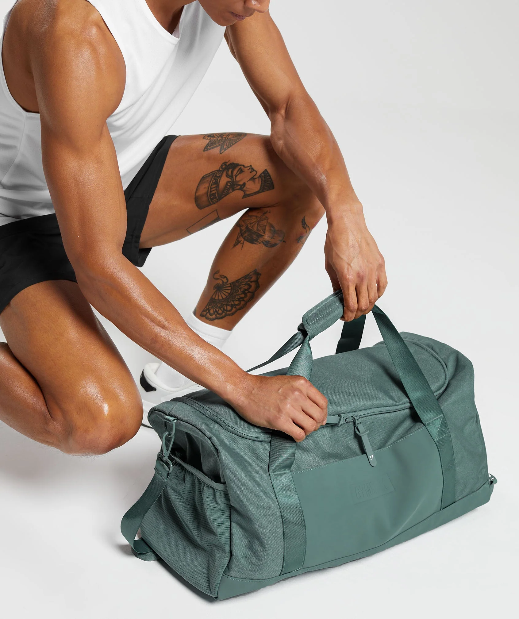 Gymshark Everyday Gym Bag Medium - Fog Green - Image 3