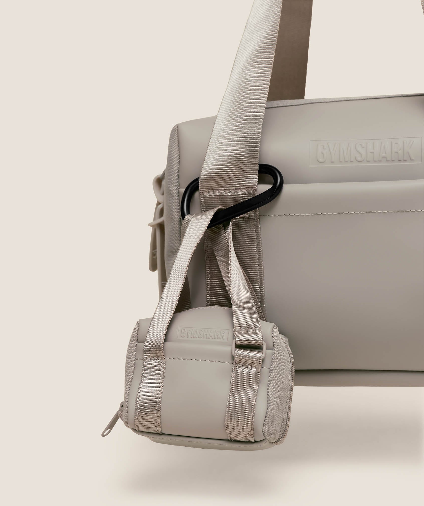 Gymshark Everyday Mini Holdall Keychain - Mushroom Grey - Image 2