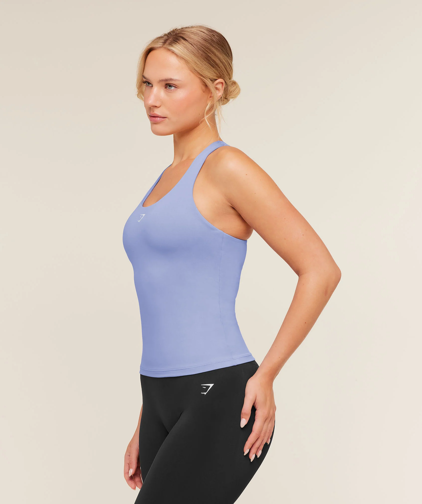 Gymshark Everyday Racer Back Tank with Shelf - Steady Purple - Image 3
