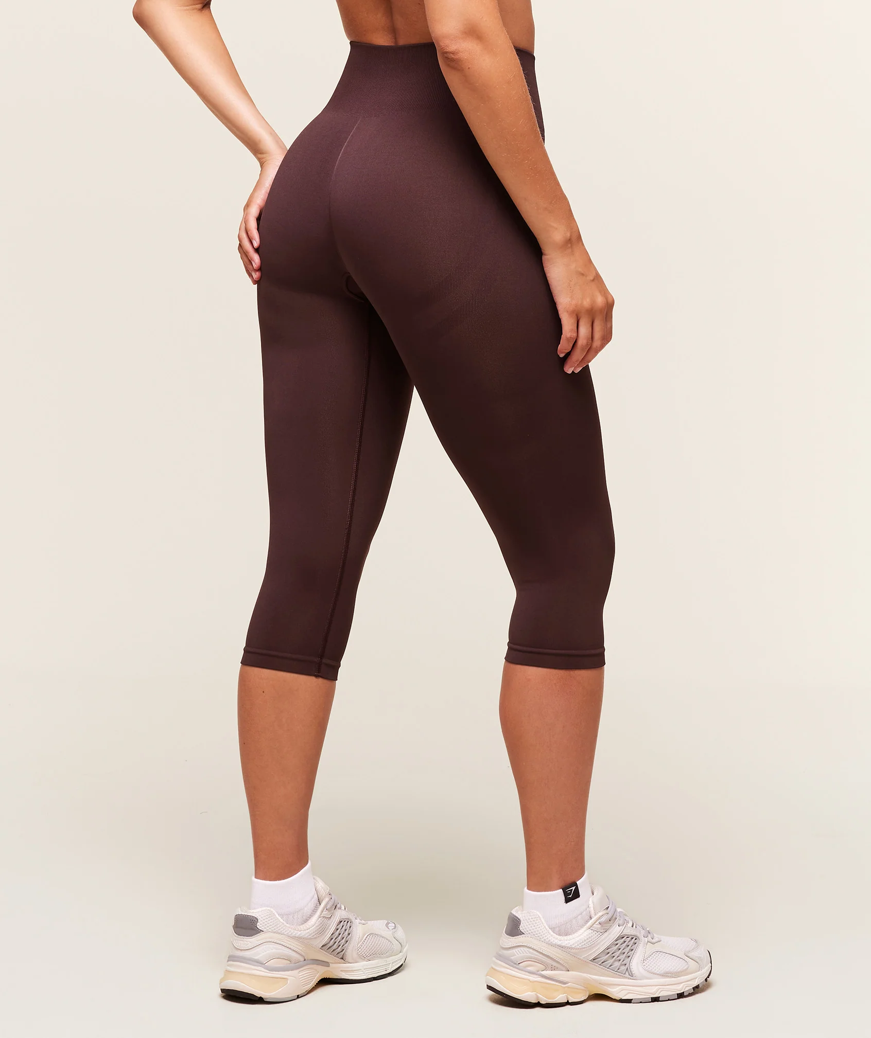 Gymshark Everyday Seamless Capri Leggings - Cherry Purple - Image 2