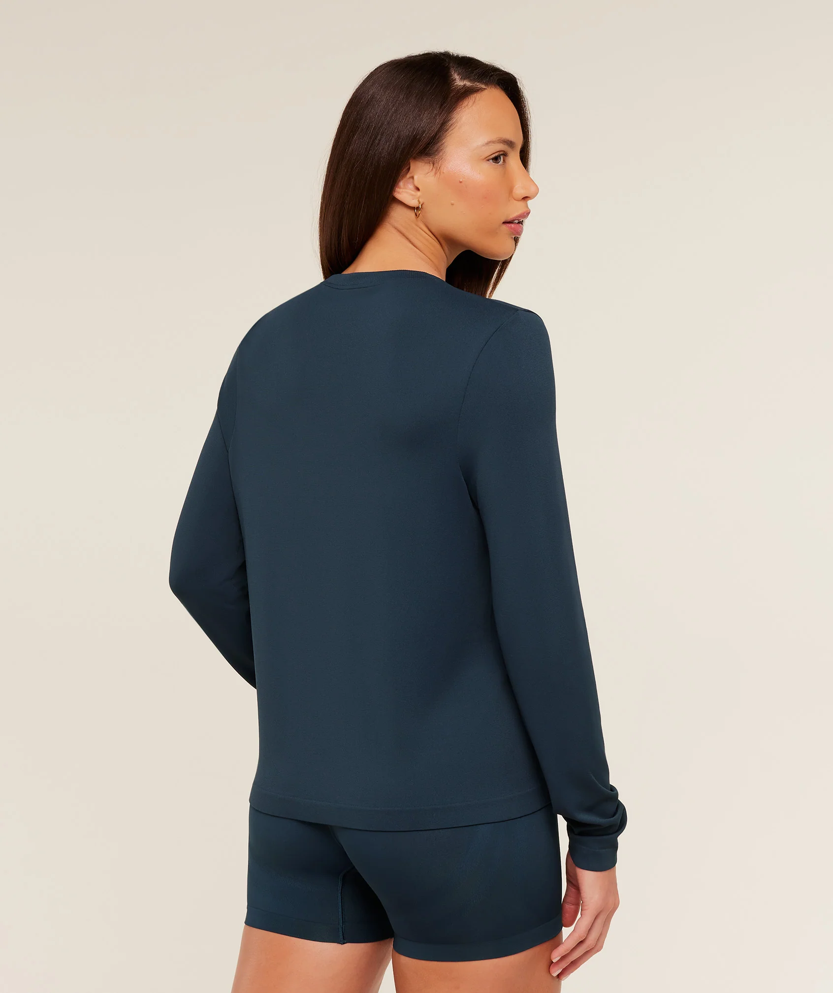 Gymshark Everyday Seamless Long Sleeve Top - Navy - Image 3