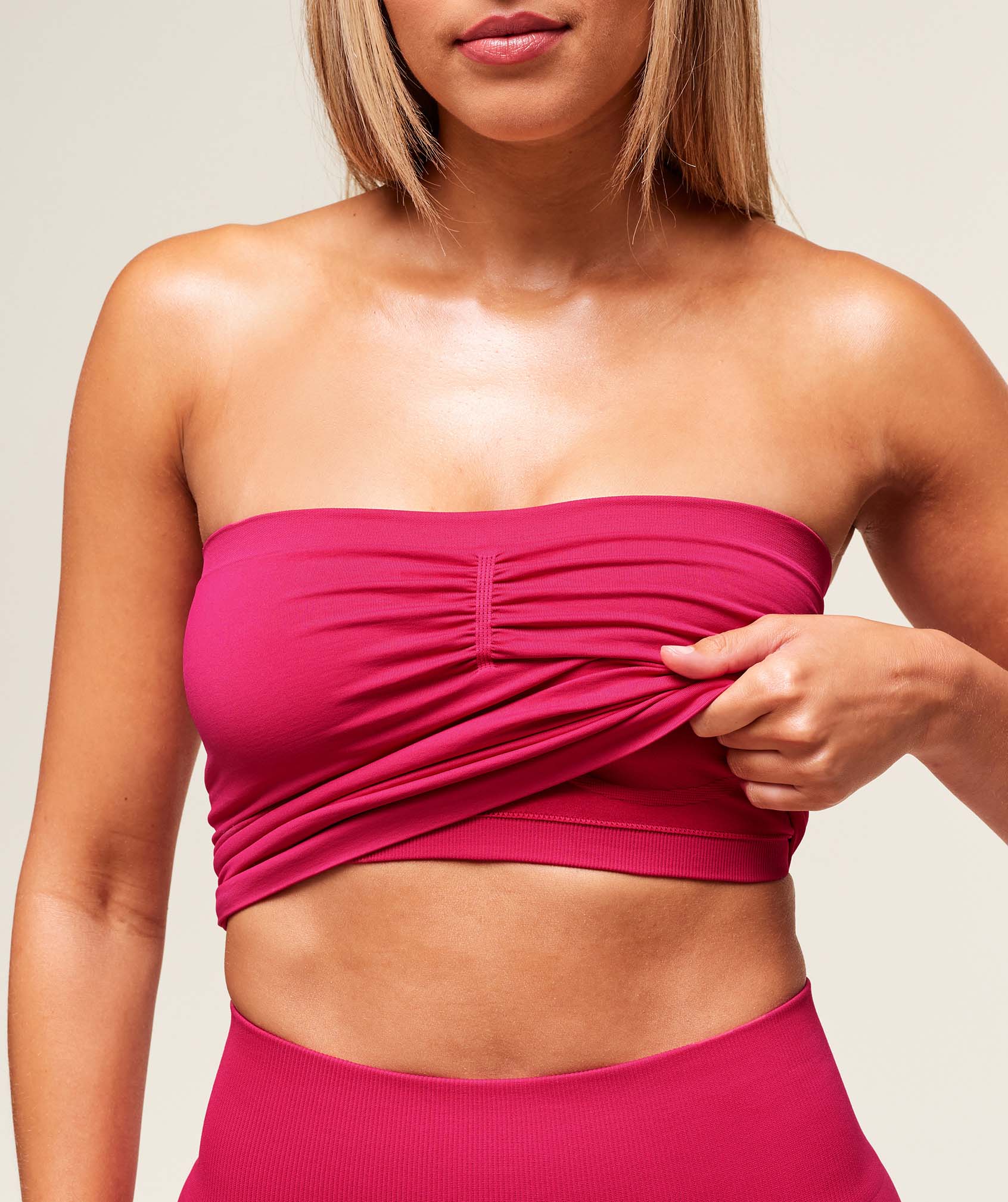 Gymshark Everyday Seamless Midi Tube Top - Build Pink - Image 5