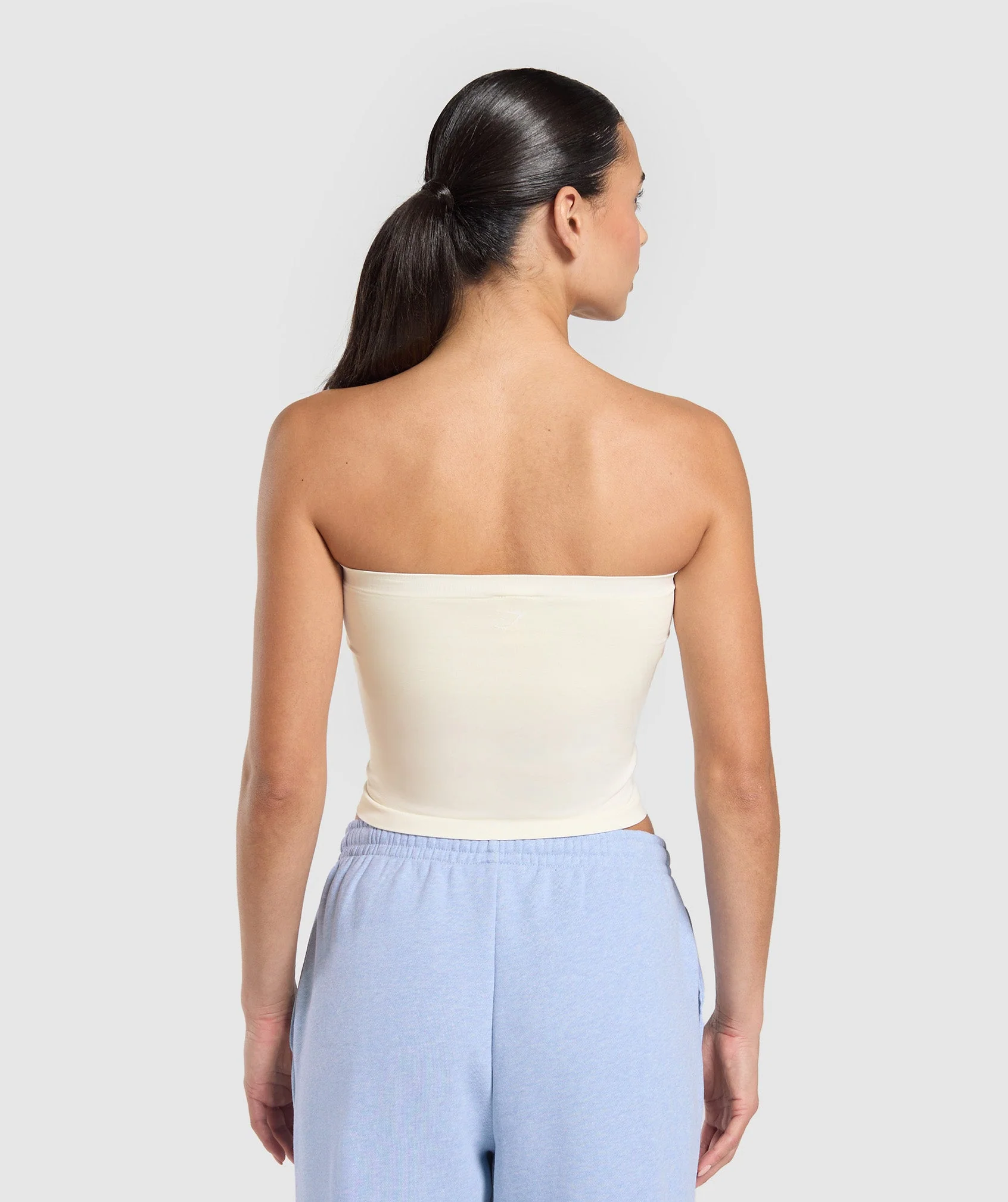 Gymshark Everyday Seamless Midi Tube Top - Soft White - Image 2