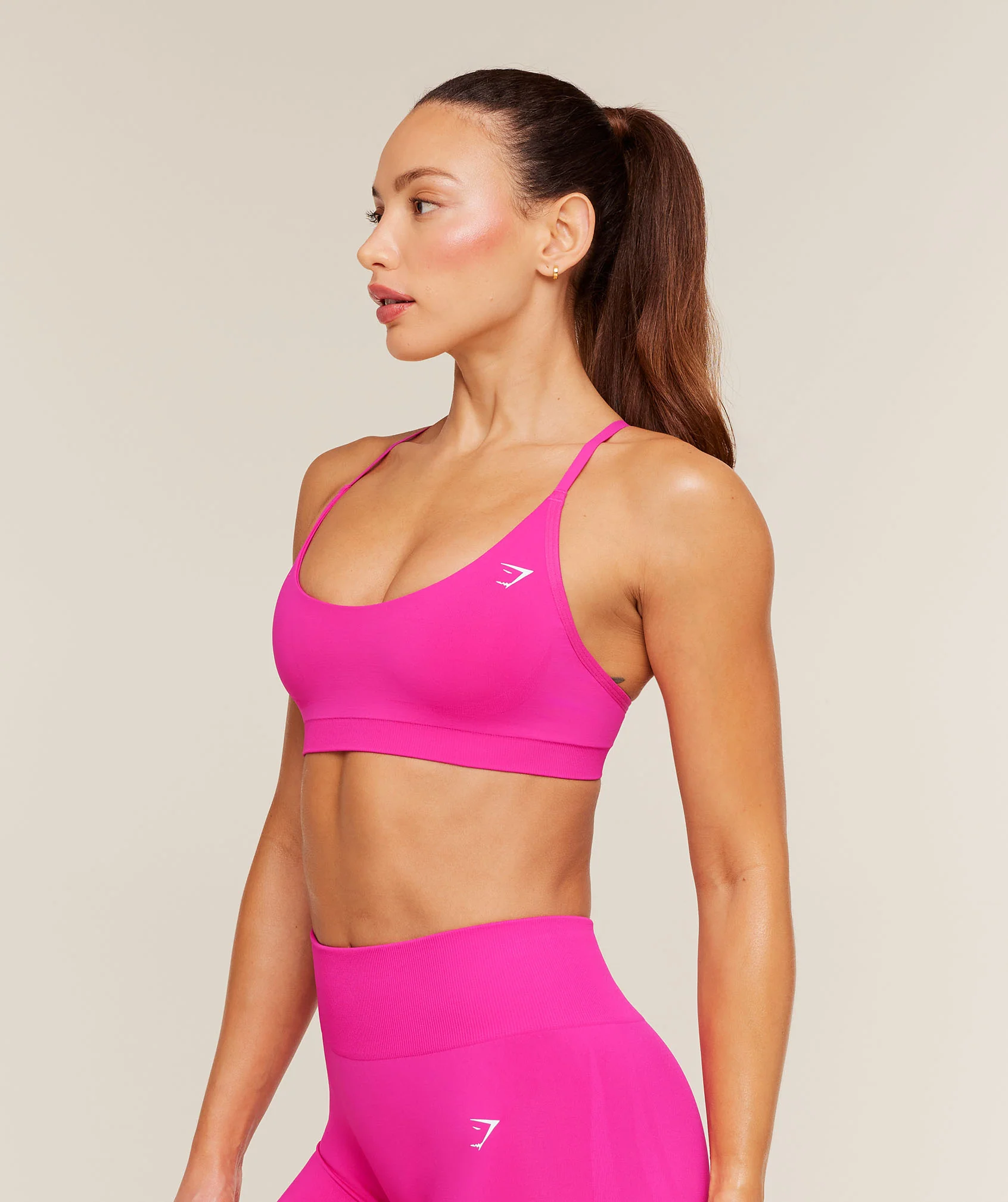 Gymshark Everyday Seamless Racerback Sports Bra - Super-Set Pink - Image 3