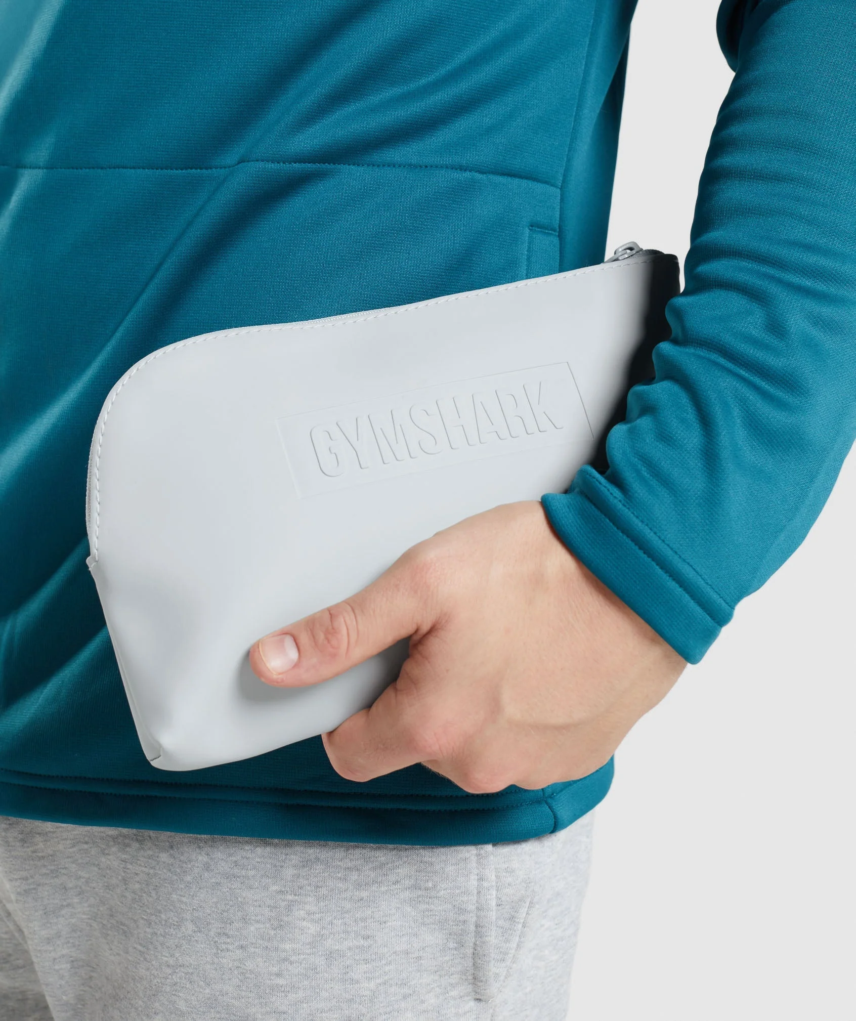 Gymshark Everyday Zip Pouch - Light Grey - Image 4
