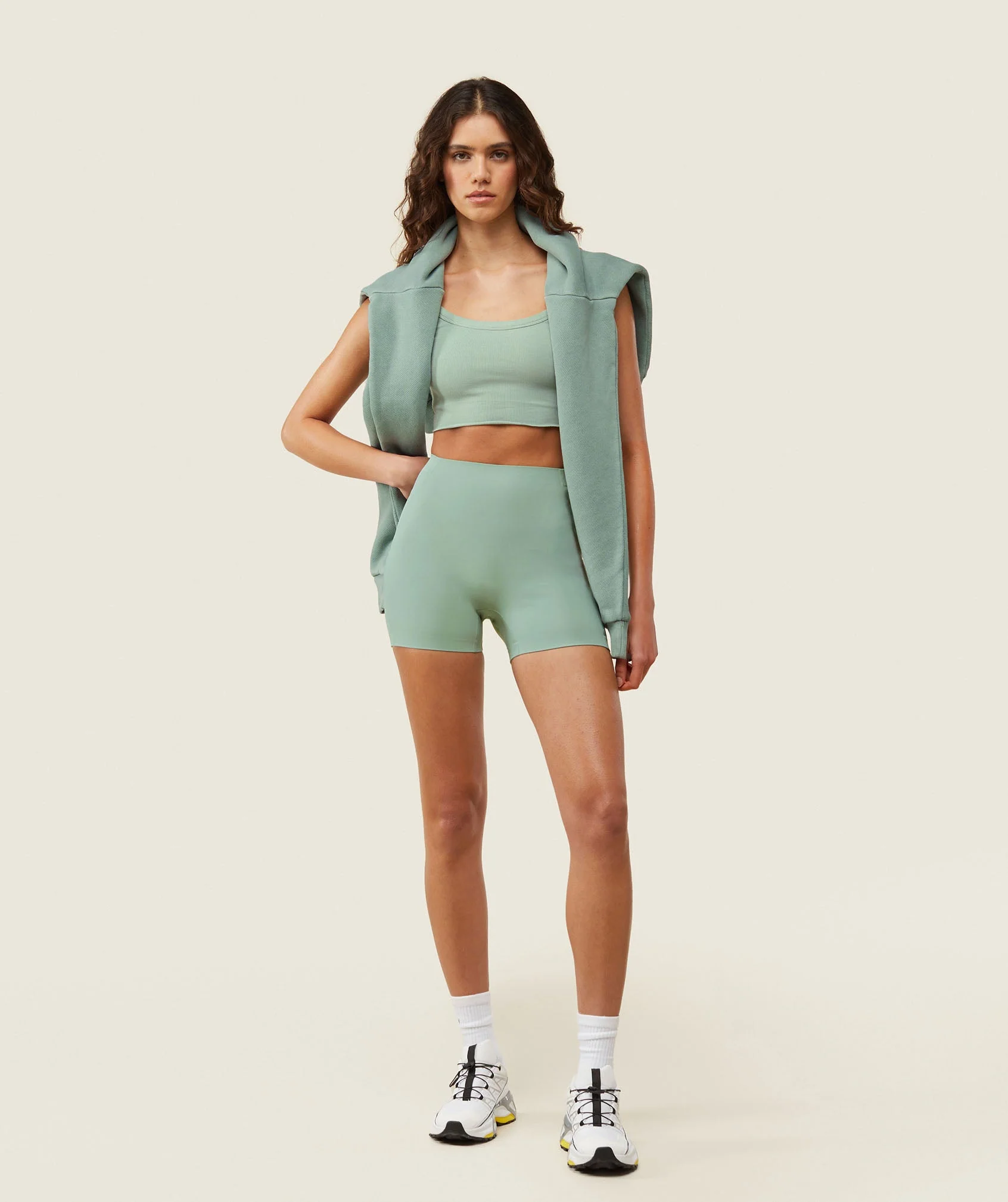 Gymshark everywear Active Cycling Shorts - Dollar Green - Image 2