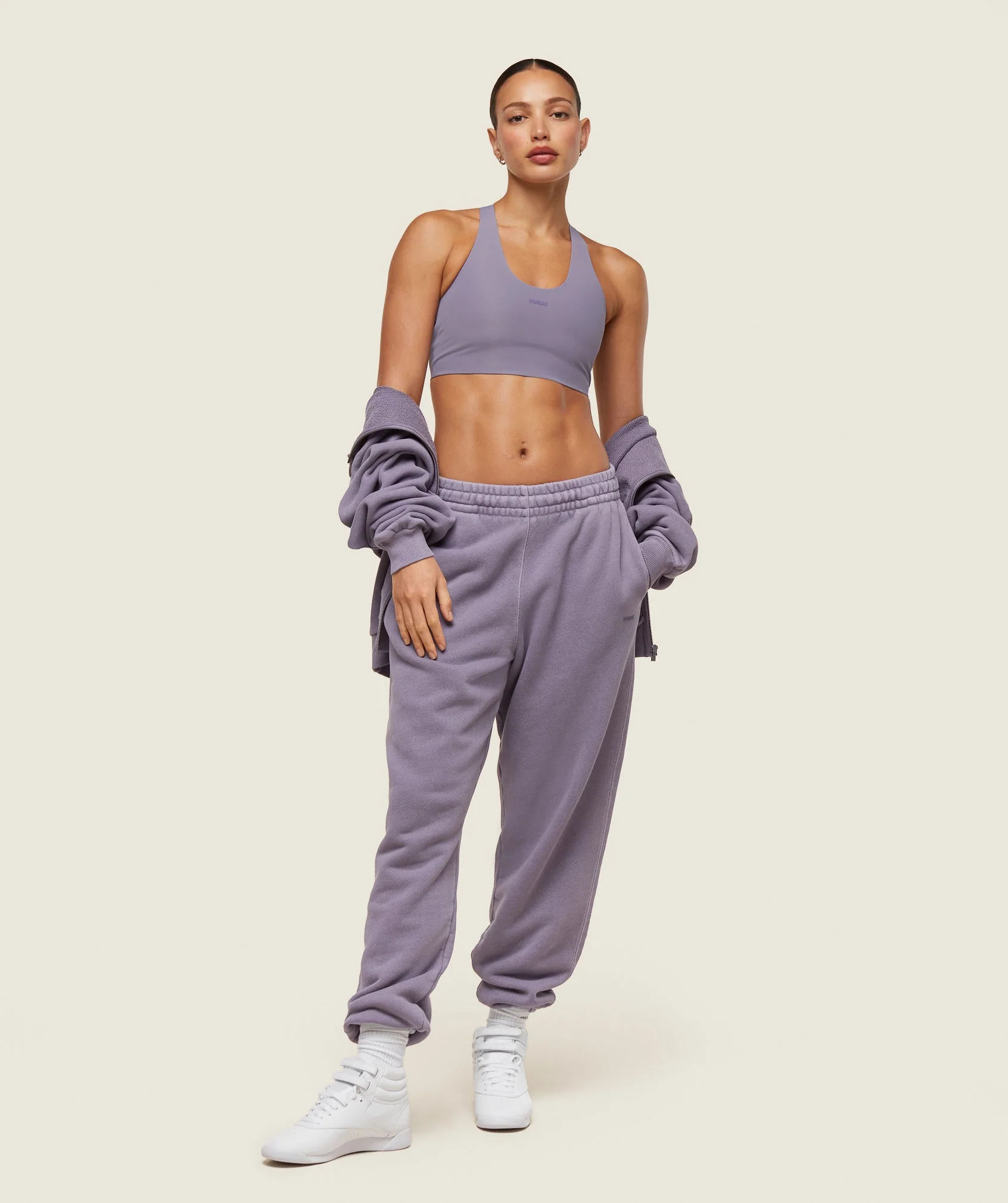 Gymshark everywear Active Sports Bra - Fog Purple - Image 2