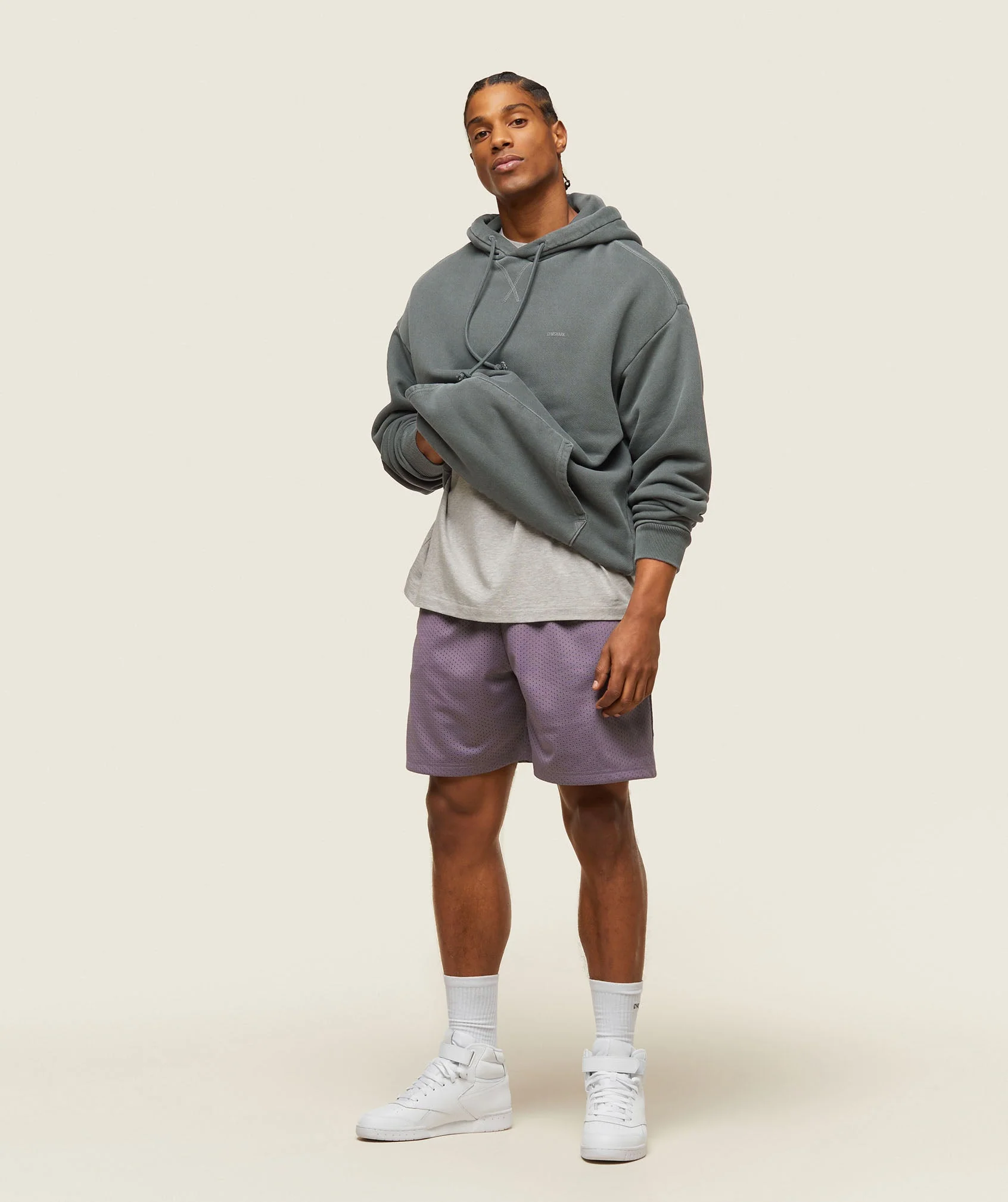Gymshark everywear Basketball Shorts - Fog Purple - Image 2