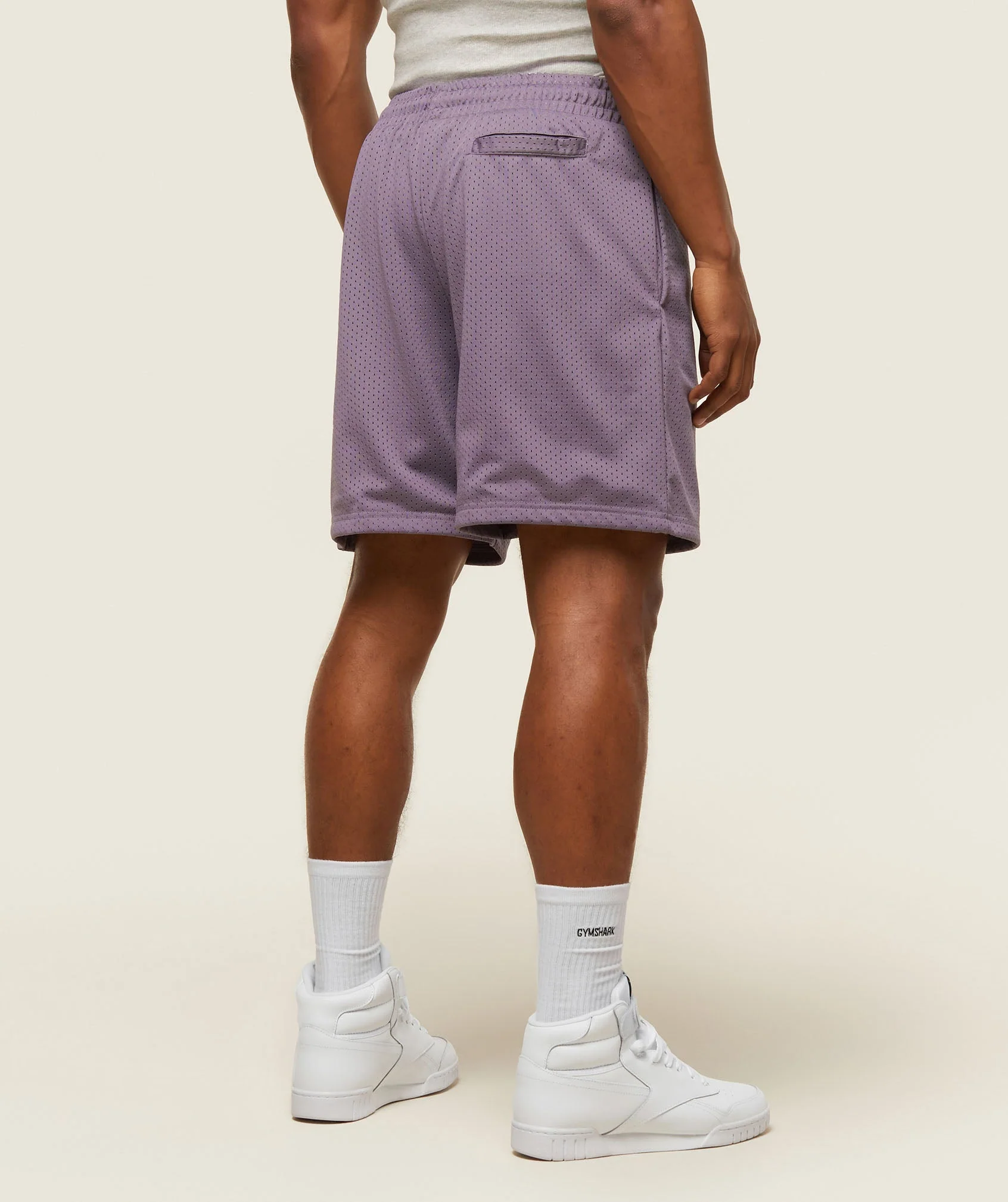 Gymshark everywear Basketball Shorts - Fog Purple - Image 3