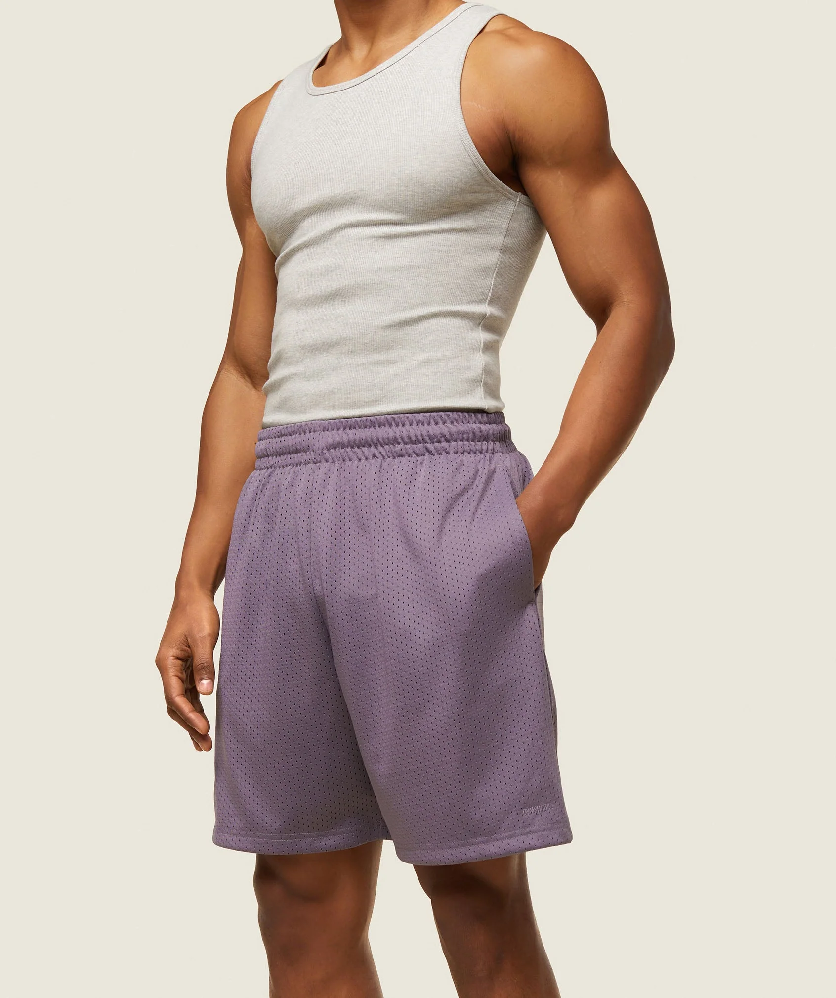 Gymshark everywear Basketball Shorts - Fog Purple - Image 4