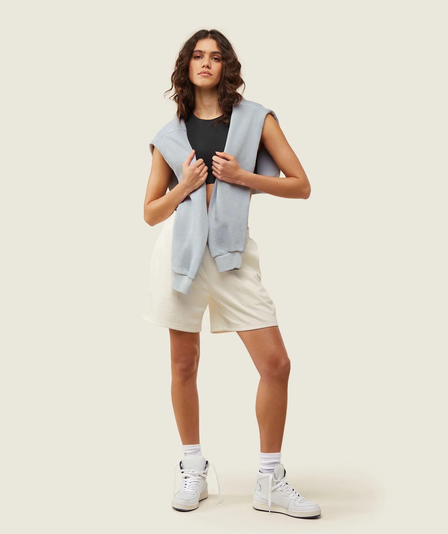 Gymshark everywear Basketball Shorts - Soft White - Image 2