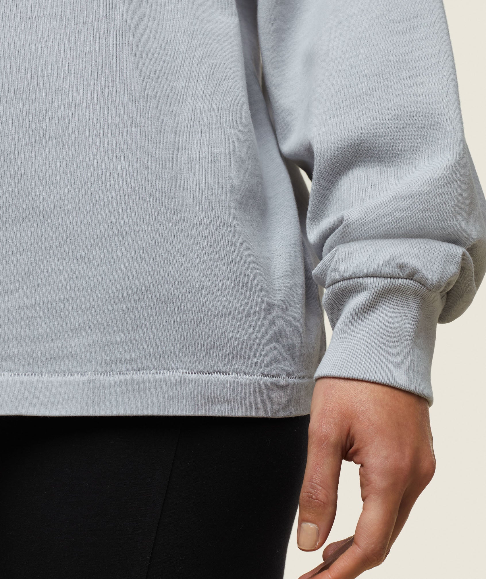 Gymshark everywear Long Sleeve Top - Ice Grey - Image 5