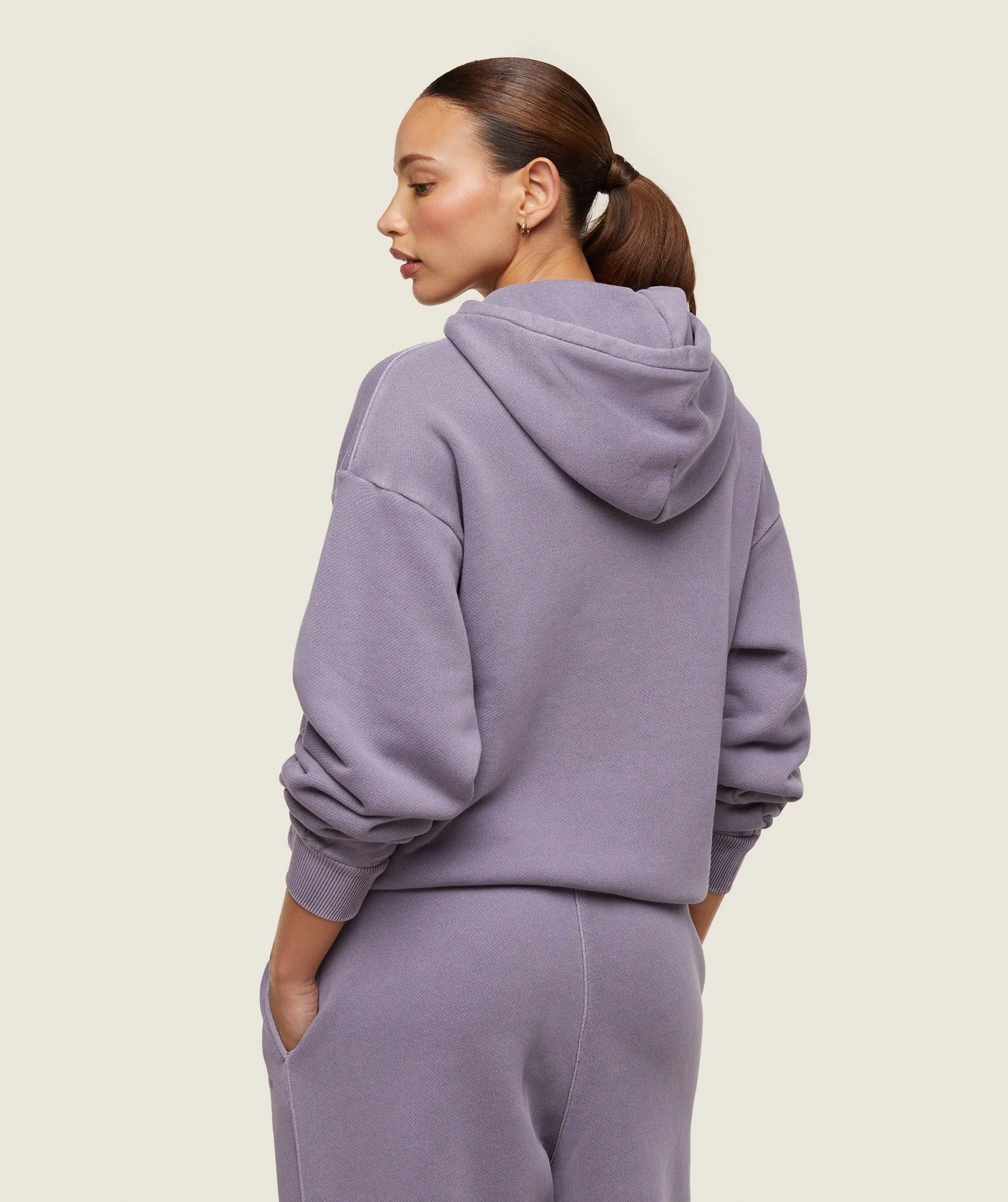 Gymshark everywear Relaxed Hoodie - Fog Purple - Image 3