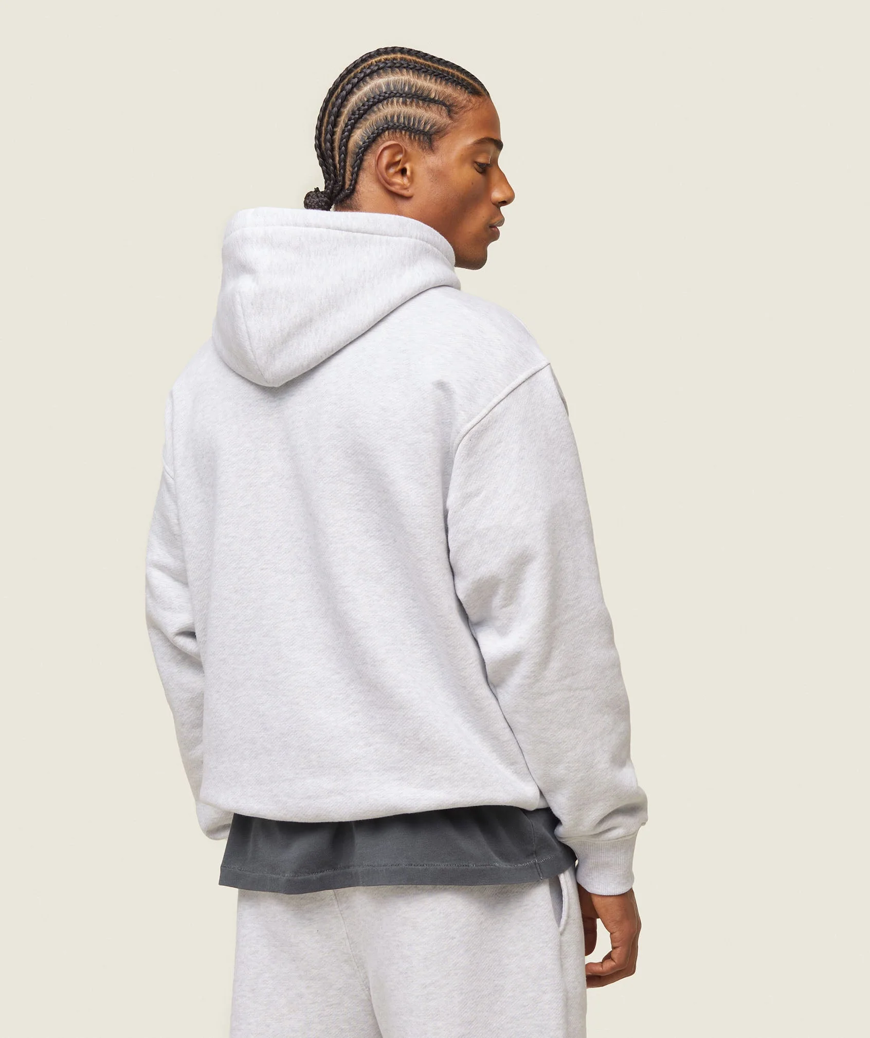 Gymshark everywear Relaxed Hoodie - Soft Grey Marl - Image 3