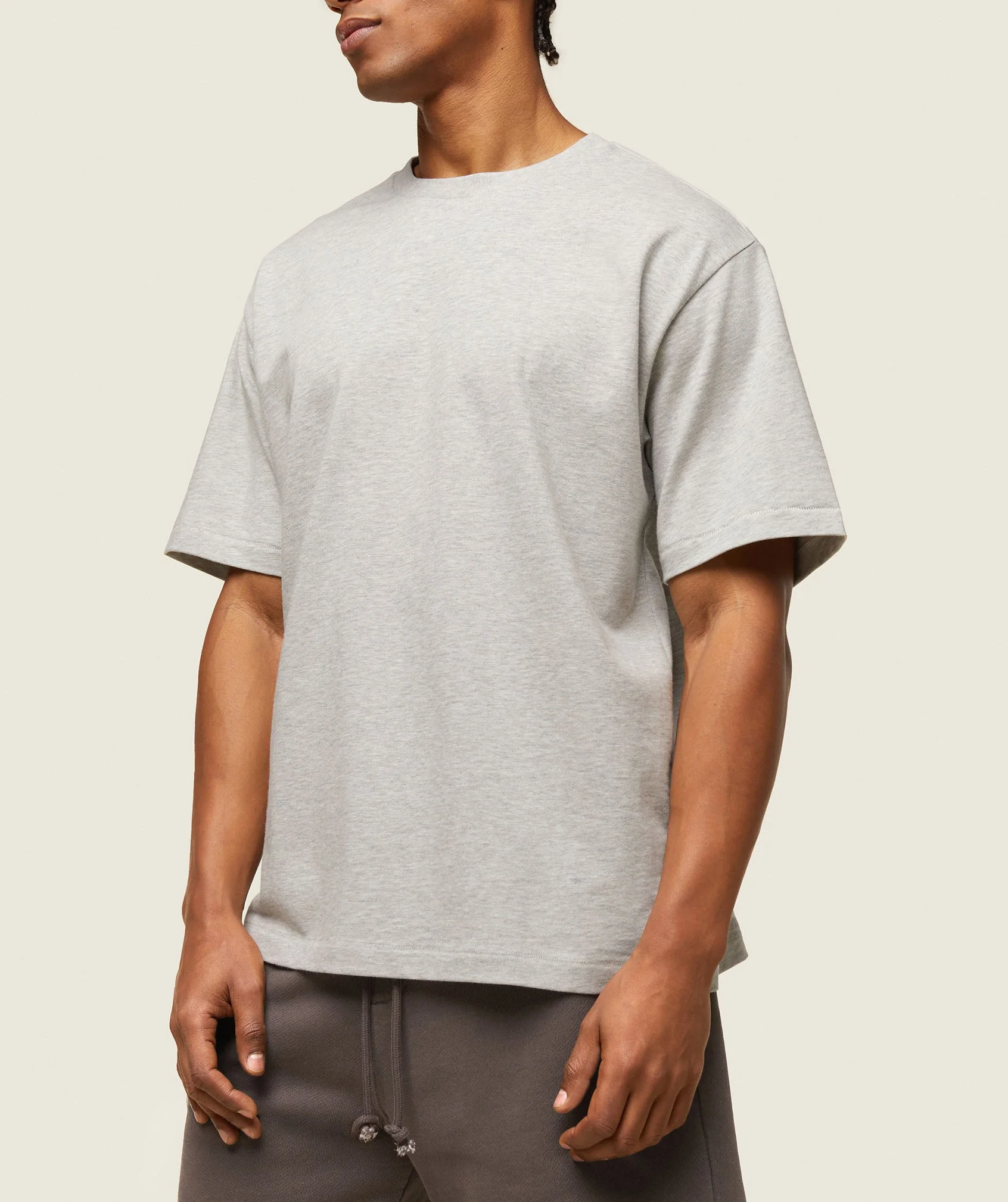 Gymshark everywear Relaxed T-Shirt - Light Grey Core Marl - Image 4