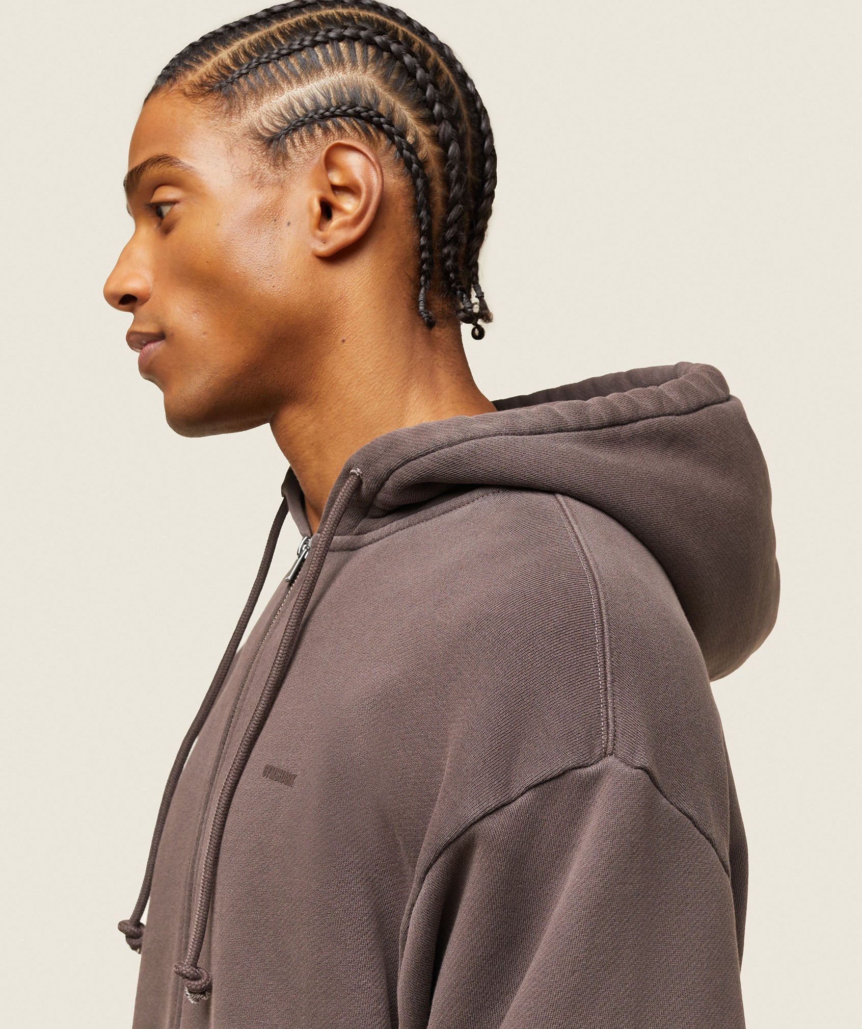 Gymshark everywear Relaxed Zip Hoodie - Archive Brown - Image 5