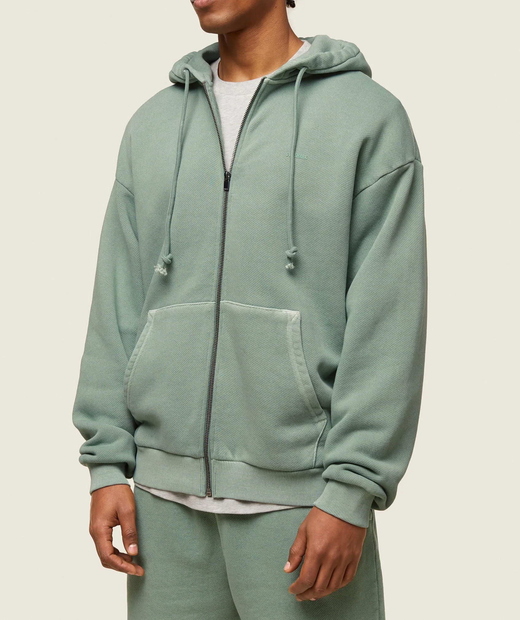 Gymshark everywear Relaxed Zip Hoodie - Dollar Green - Image 4