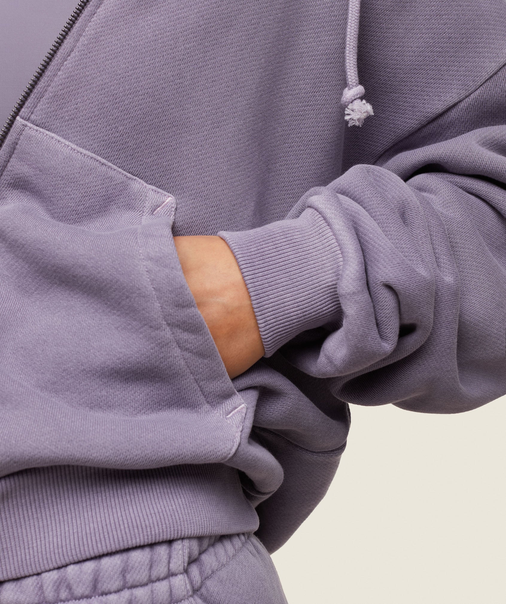 Gymshark everywear Relaxed Zip Hoodie - Fog Purple - Image 5