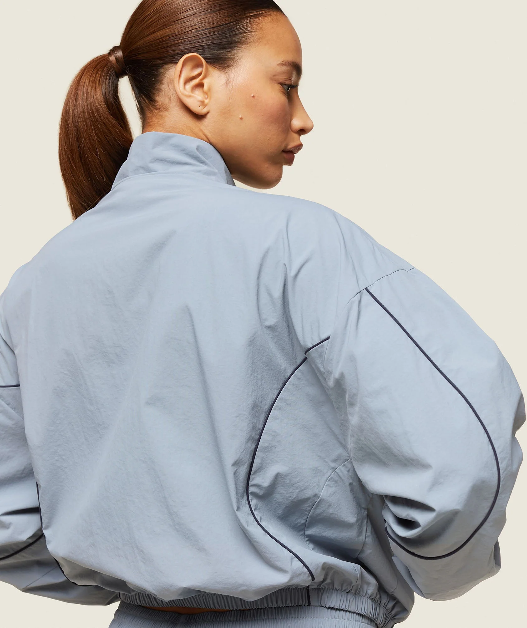 Gymshark everywear Retro Track Jacket - Denim Grey/Heavy Blue - Image 6