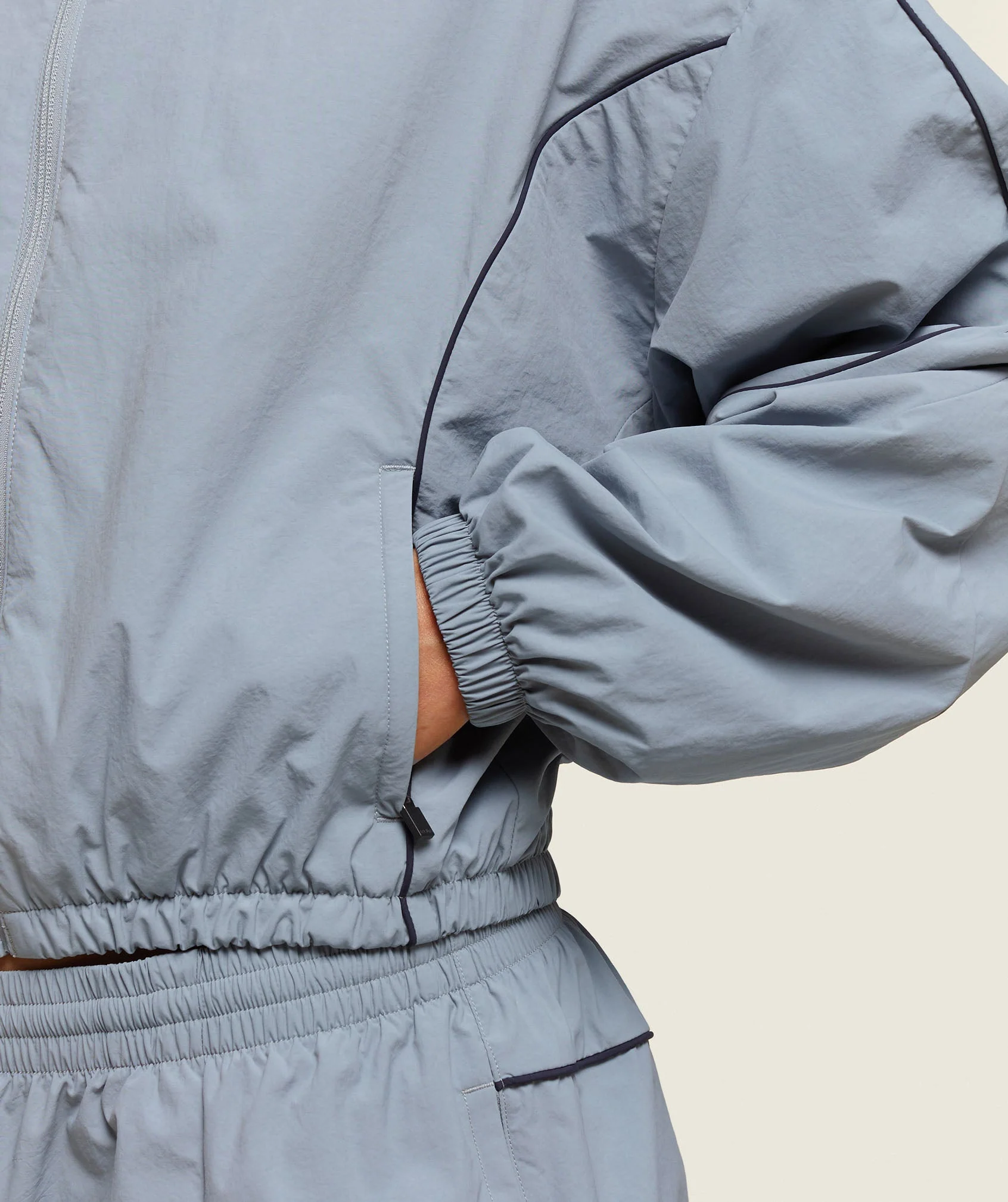 Gymshark everywear Retro Track Jacket - Denim Grey/Heavy Blue - Image 7