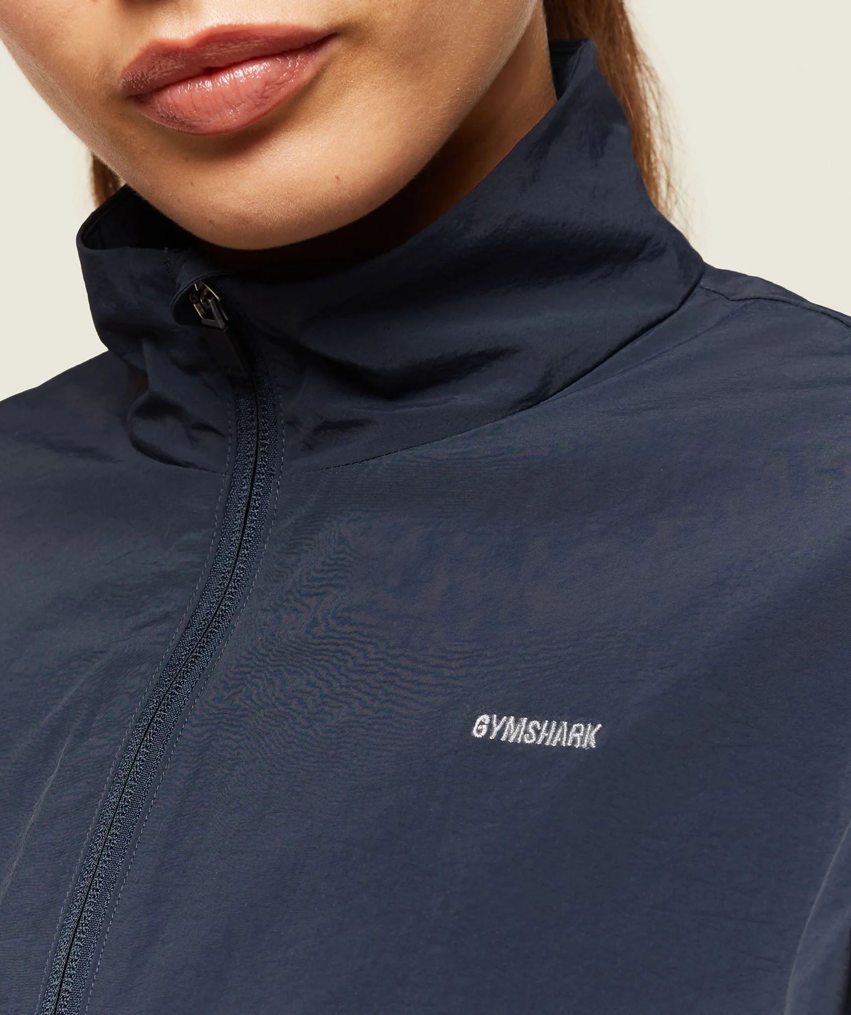 Gymshark everywear Retro Track Jacket - Heavy Blue/Denim Grey - Image 6