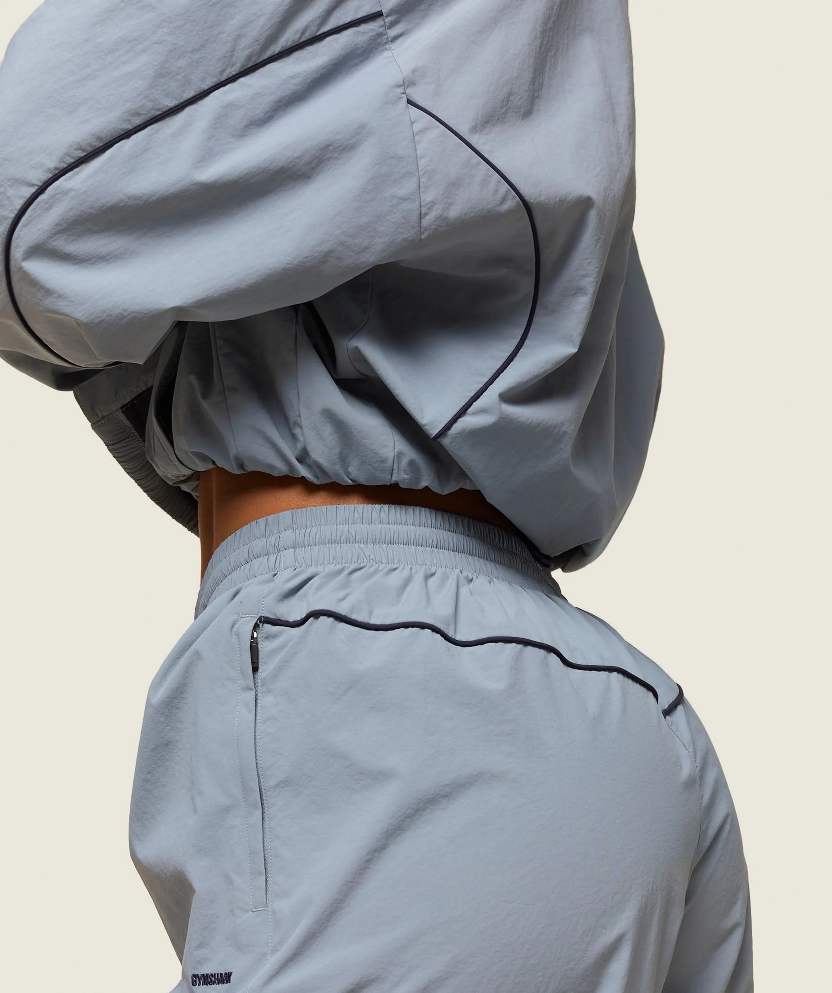 Gymshark everywear Retro Track Pants - Denim Grey/Heavy Blue - Image 5