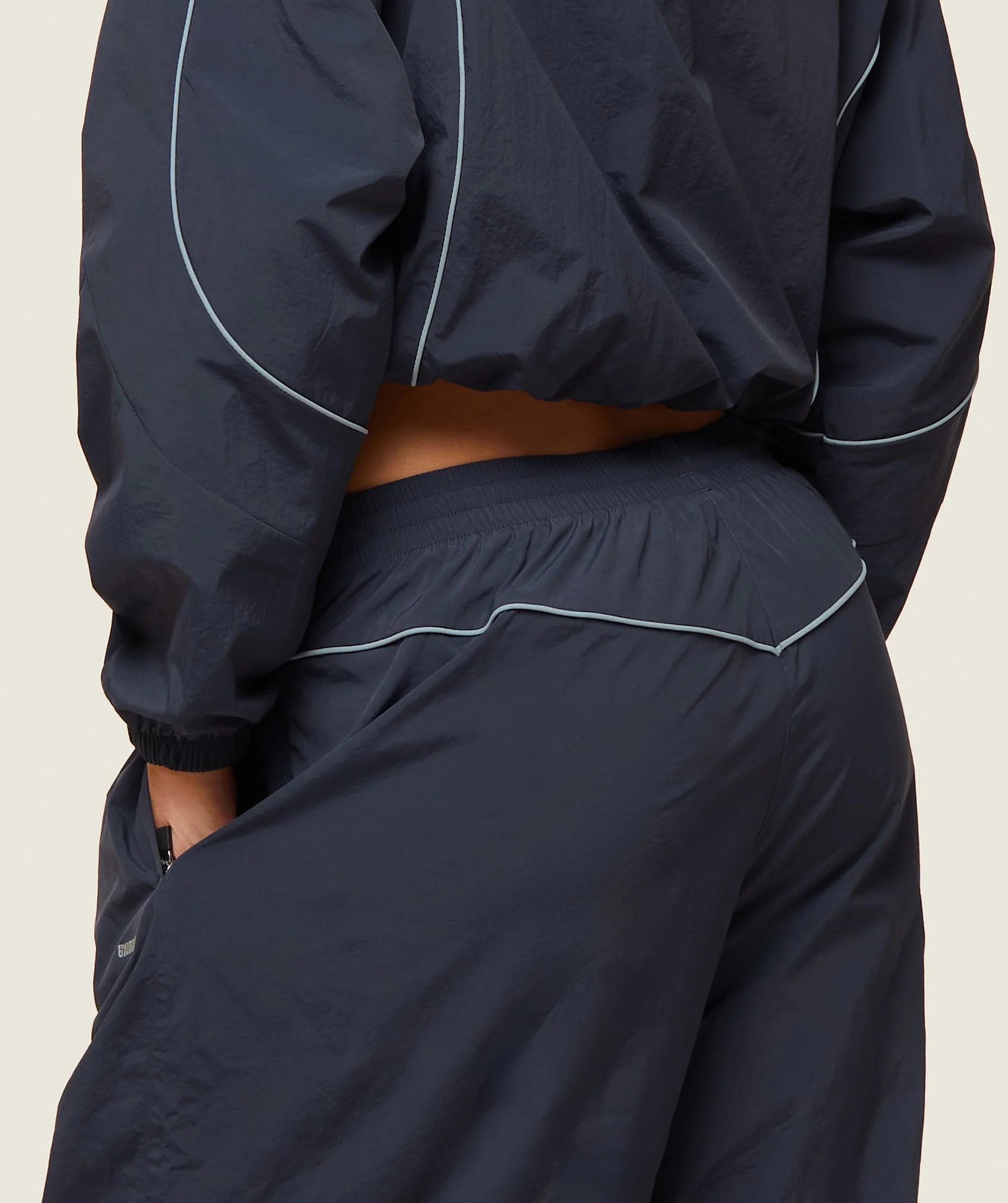Gymshark everywear Retro Track Pants - Heavy Blue/Denim Grey - Image 3