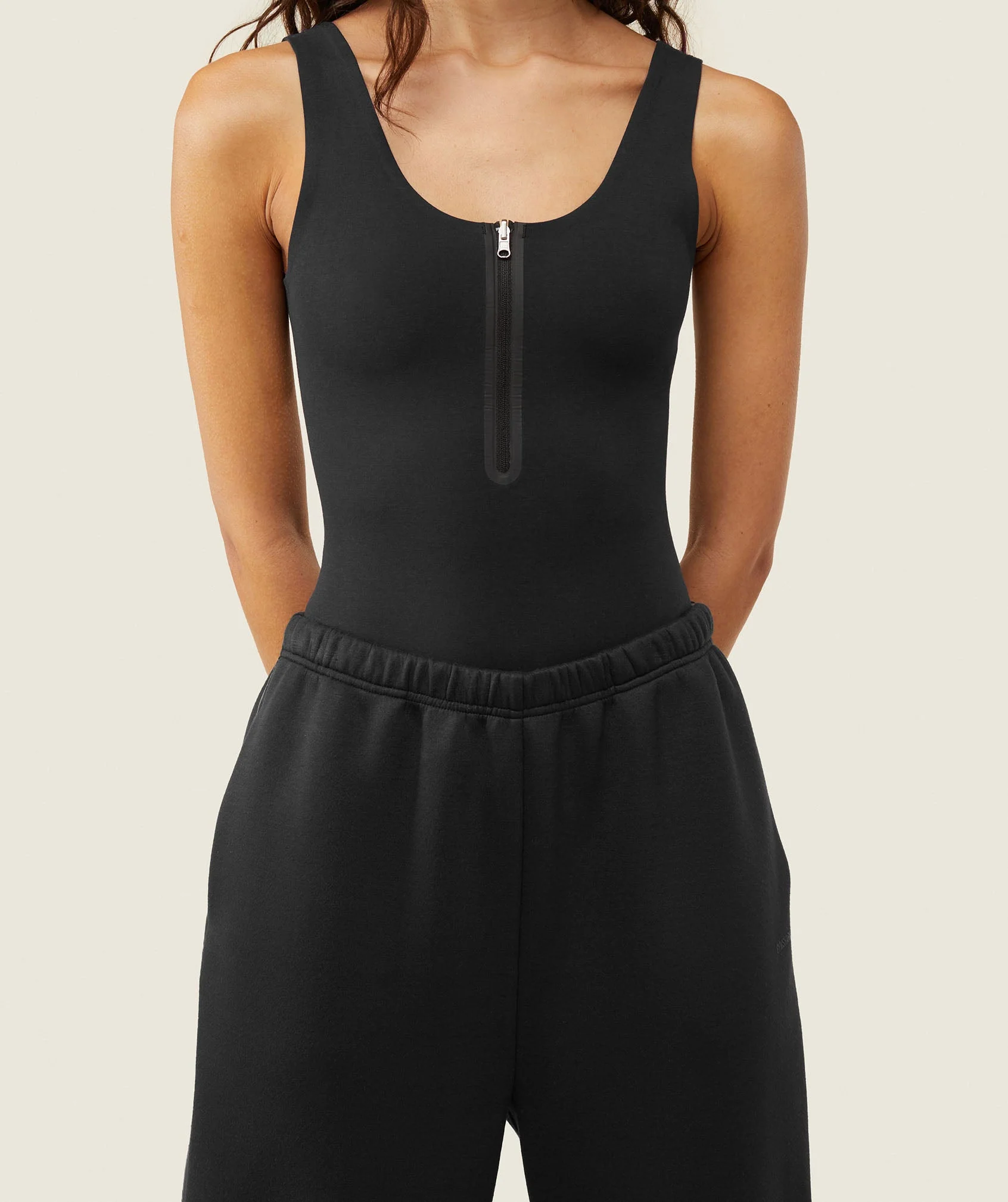 Gymshark everywear Reversible Zip Leotard - Black/Heavy Blue - Image 6