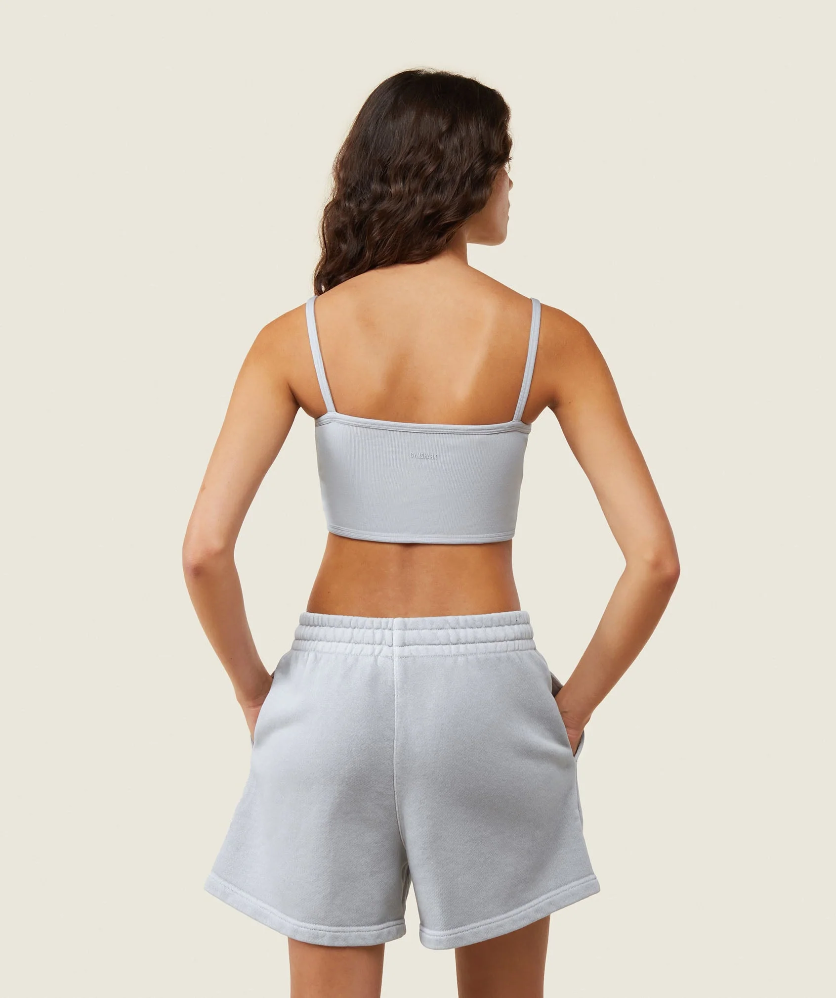 Gymshark everywear Ribbed Bandeau Bra - Ice Grey - Image 5