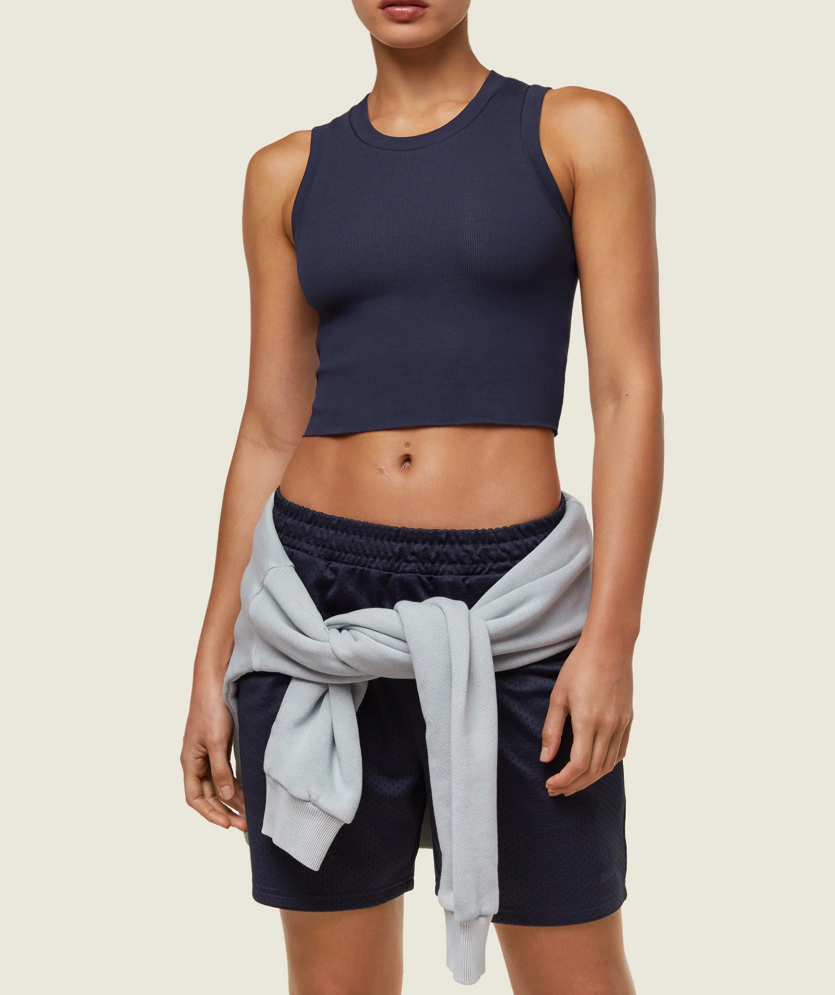 Gymshark everywear Ribbed Body Tank - Heavy Blue - Image 4