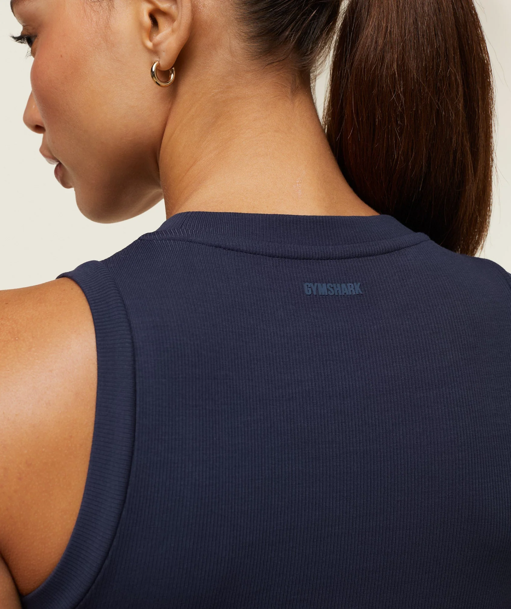Gymshark everywear Ribbed Body Tank - Heavy Blue - Image 6