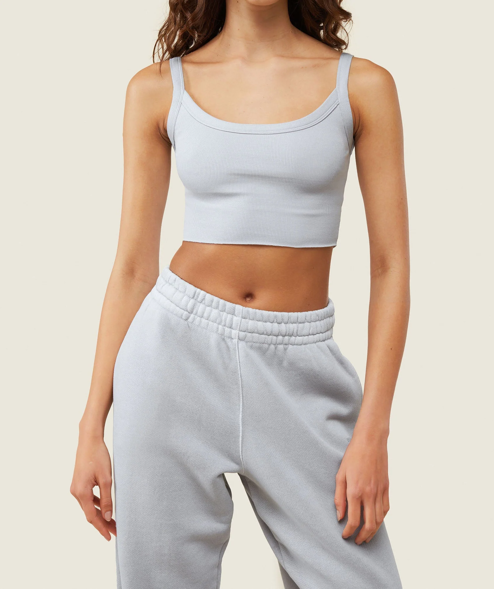 Gymshark everywear Ribbed Tank - Ice Grey - Image 4