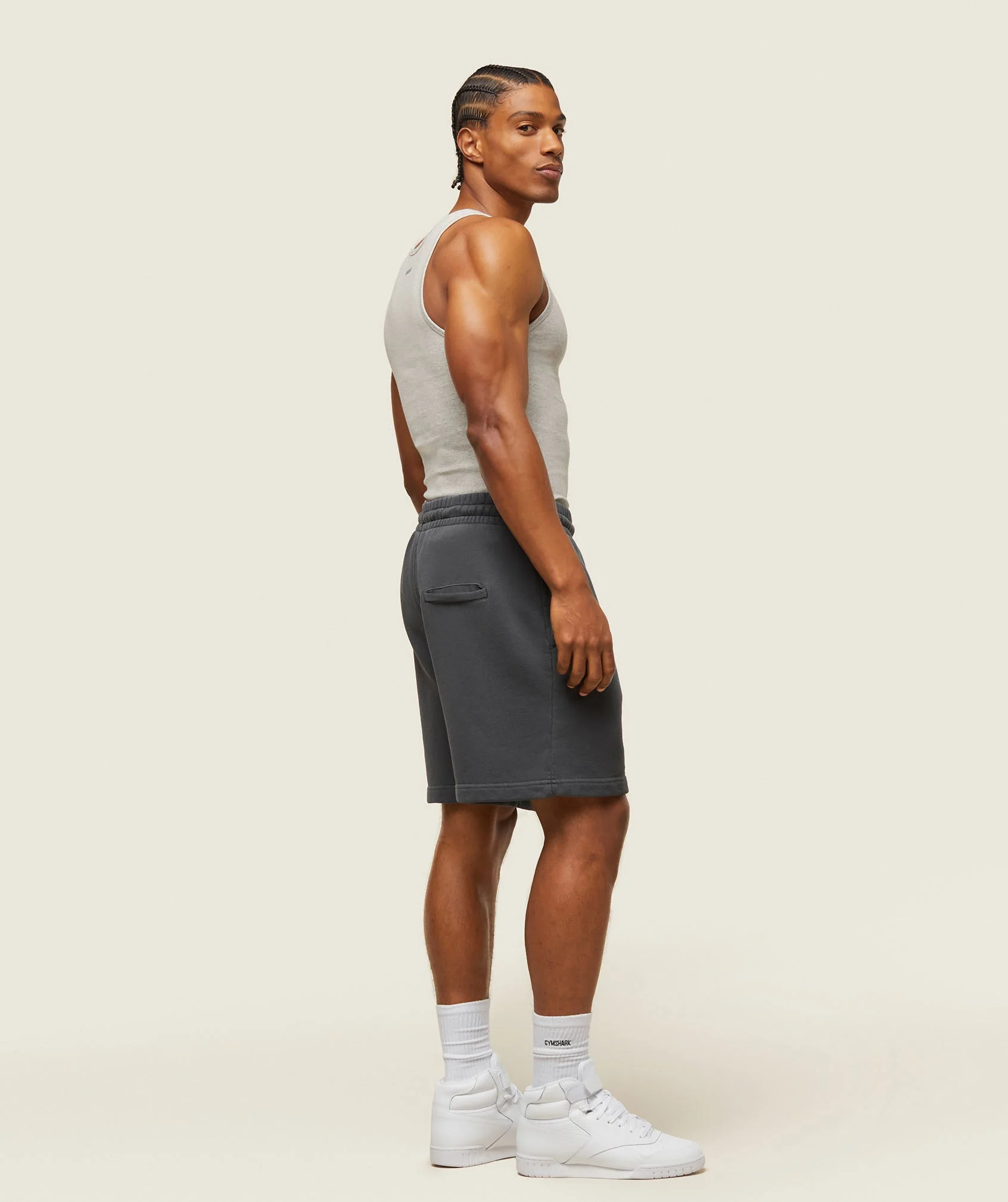Gymshark everywear Ribbed Tank - Light Grey Core Marl - Image 2