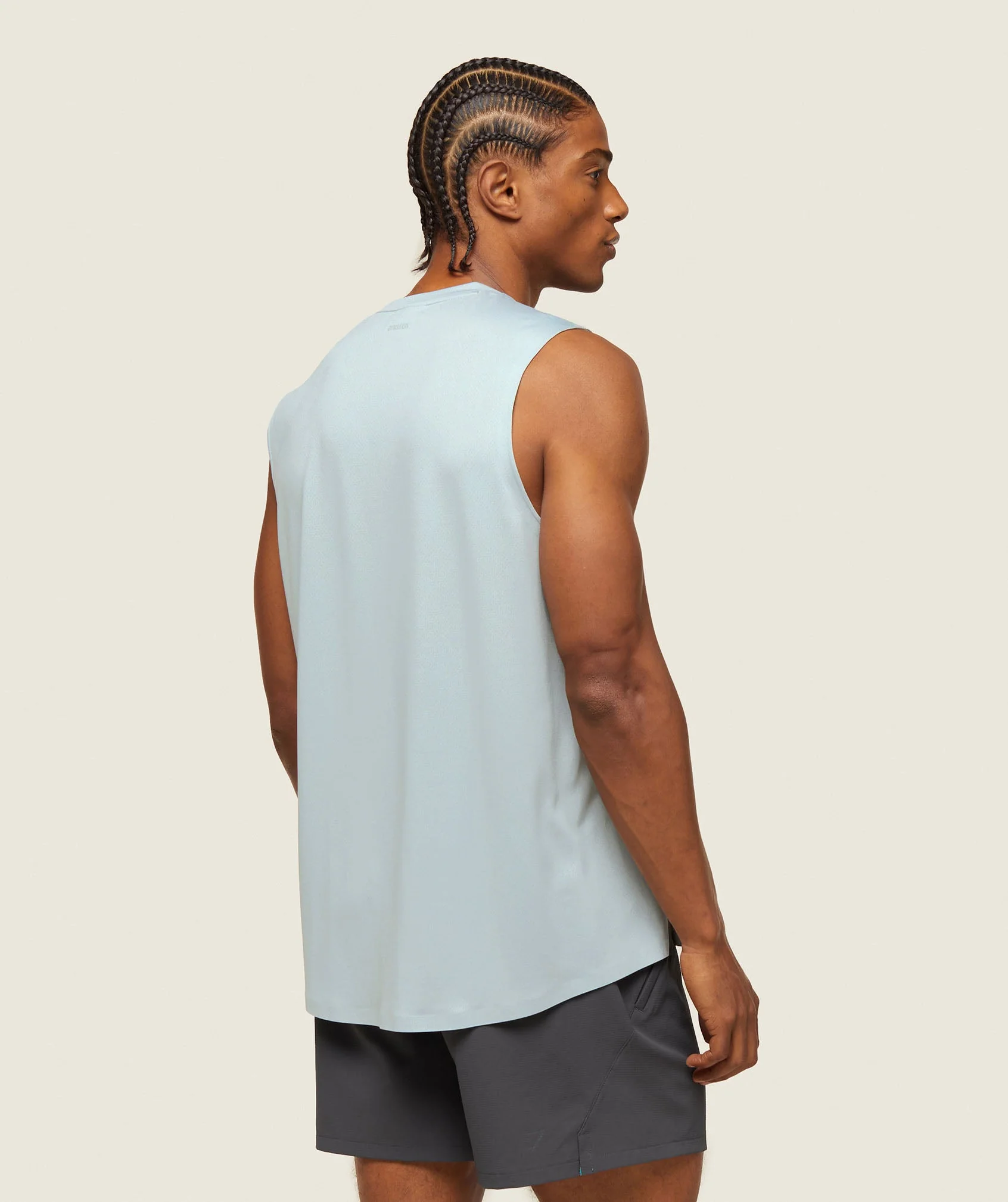 Gymshark everywear Tech Sleeveless Tee - Ice Grey - Image 3