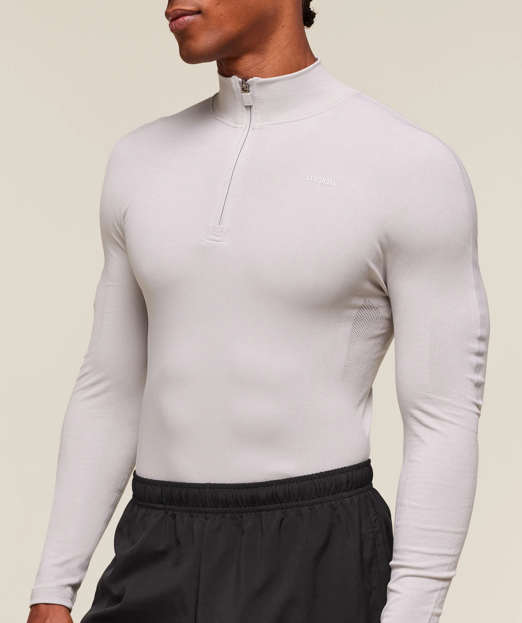 Gymshark everywear Warp Knit 1/4 Zip - Tame Grey - Image 6