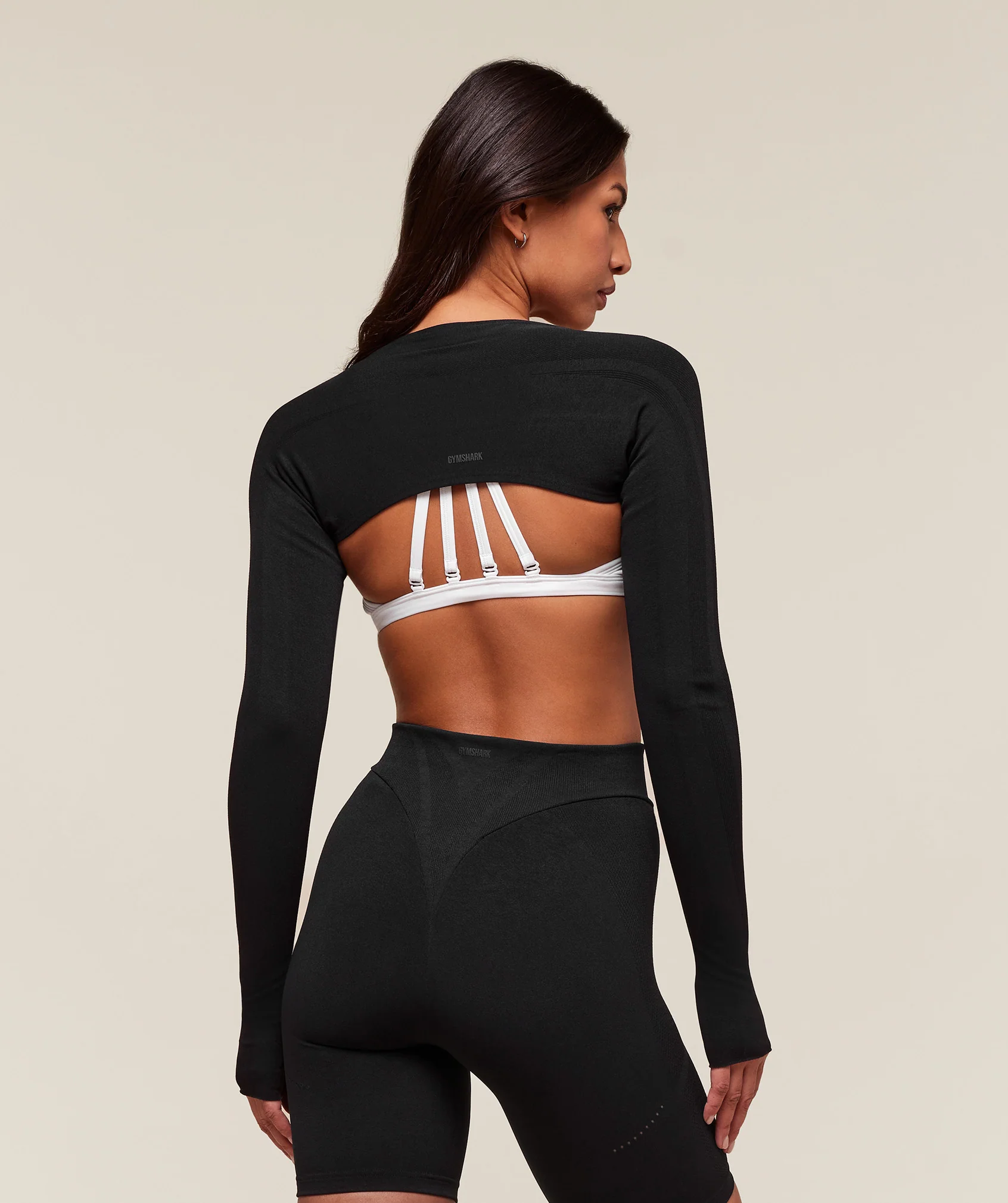 Gymshark everywear Warp Knit Shrug - Black - Image 2