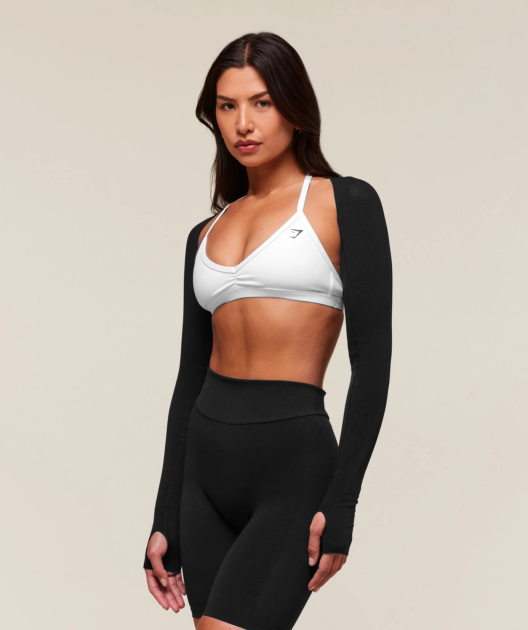 Gymshark everywear Warp Knit Shrug - Black - Image 4