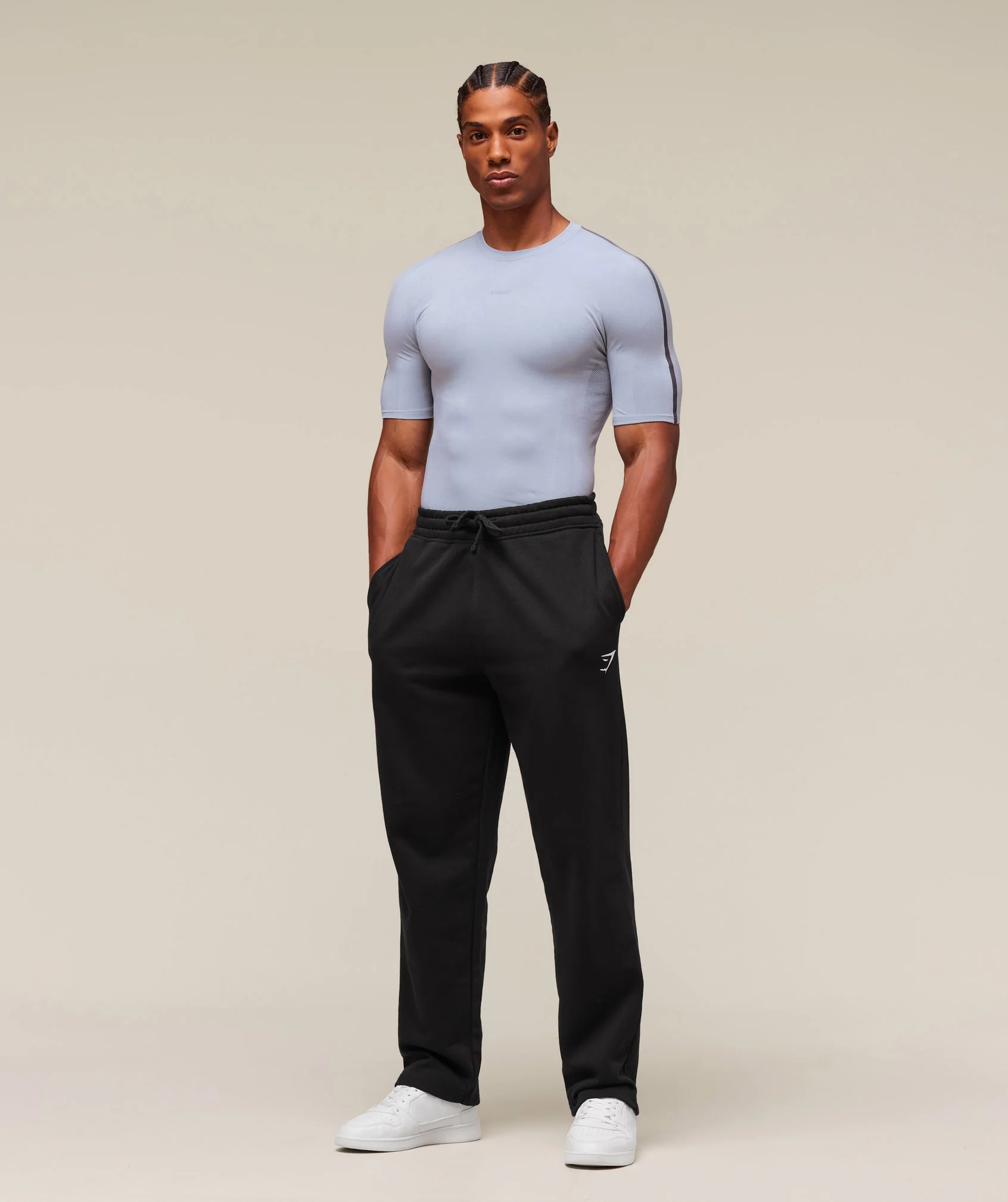 Gymshark everywear Warp Knit T-Shirt - Pale Blue - Image 3