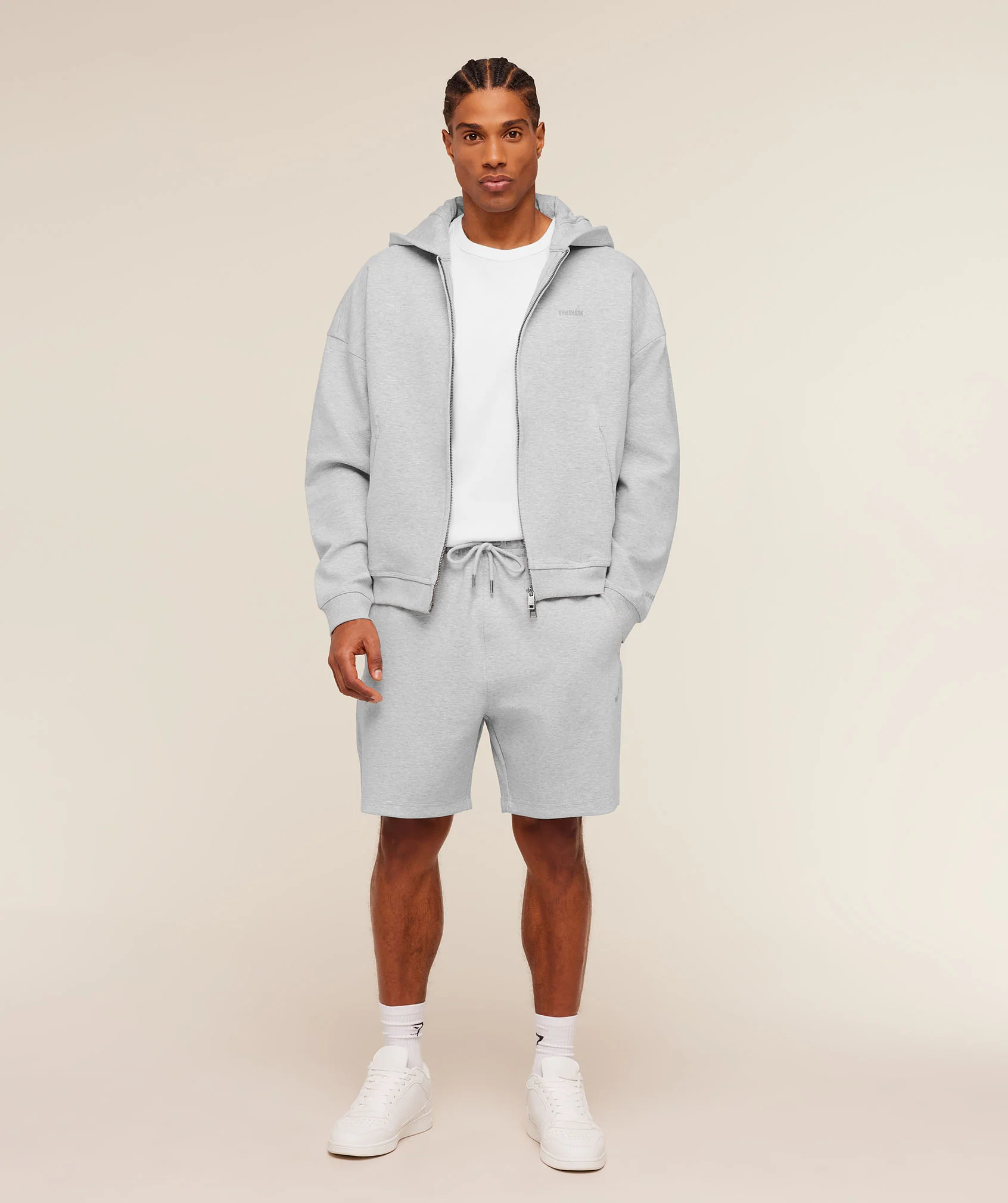 Gymshark Evolve Lightweight Shorts - Bros Soft Grey Marl - Image 5